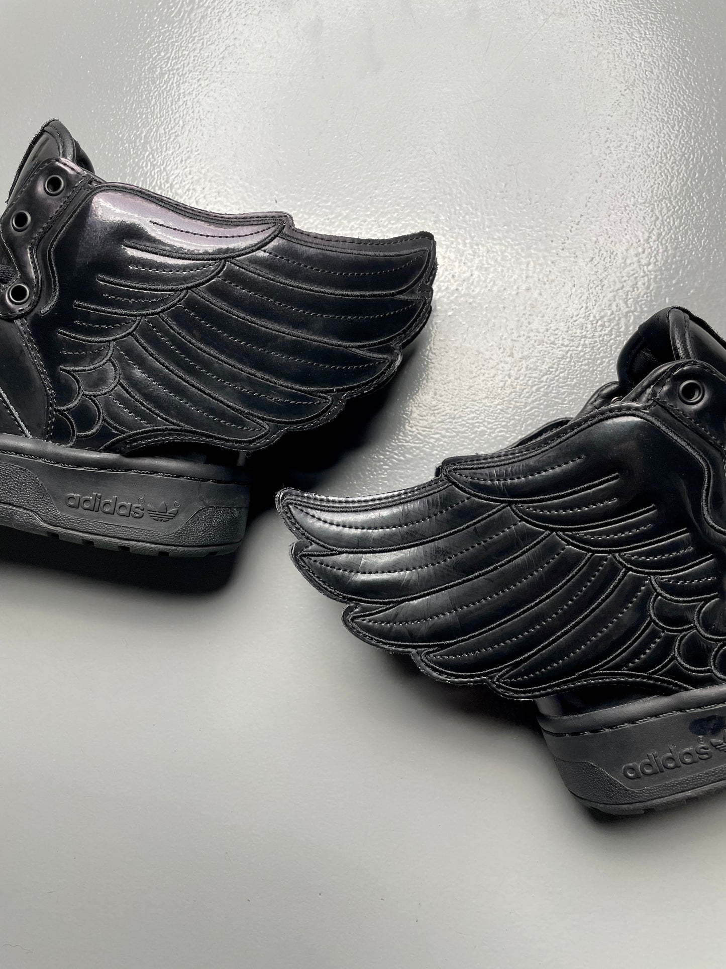 adidas Originals by Jeremy Scott S/S 2013 JS Wings 2.0 "Patent Black" - size 41 1/3