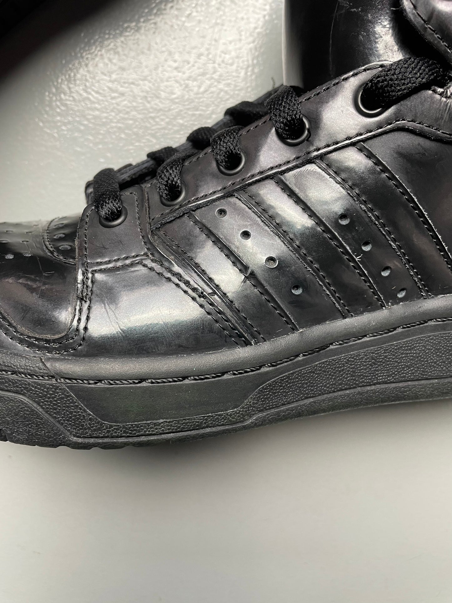 adidas Originals by Jeremy Scott S/S 2013 JS Wings 2.0 "Patent Black" - size 41 1/3