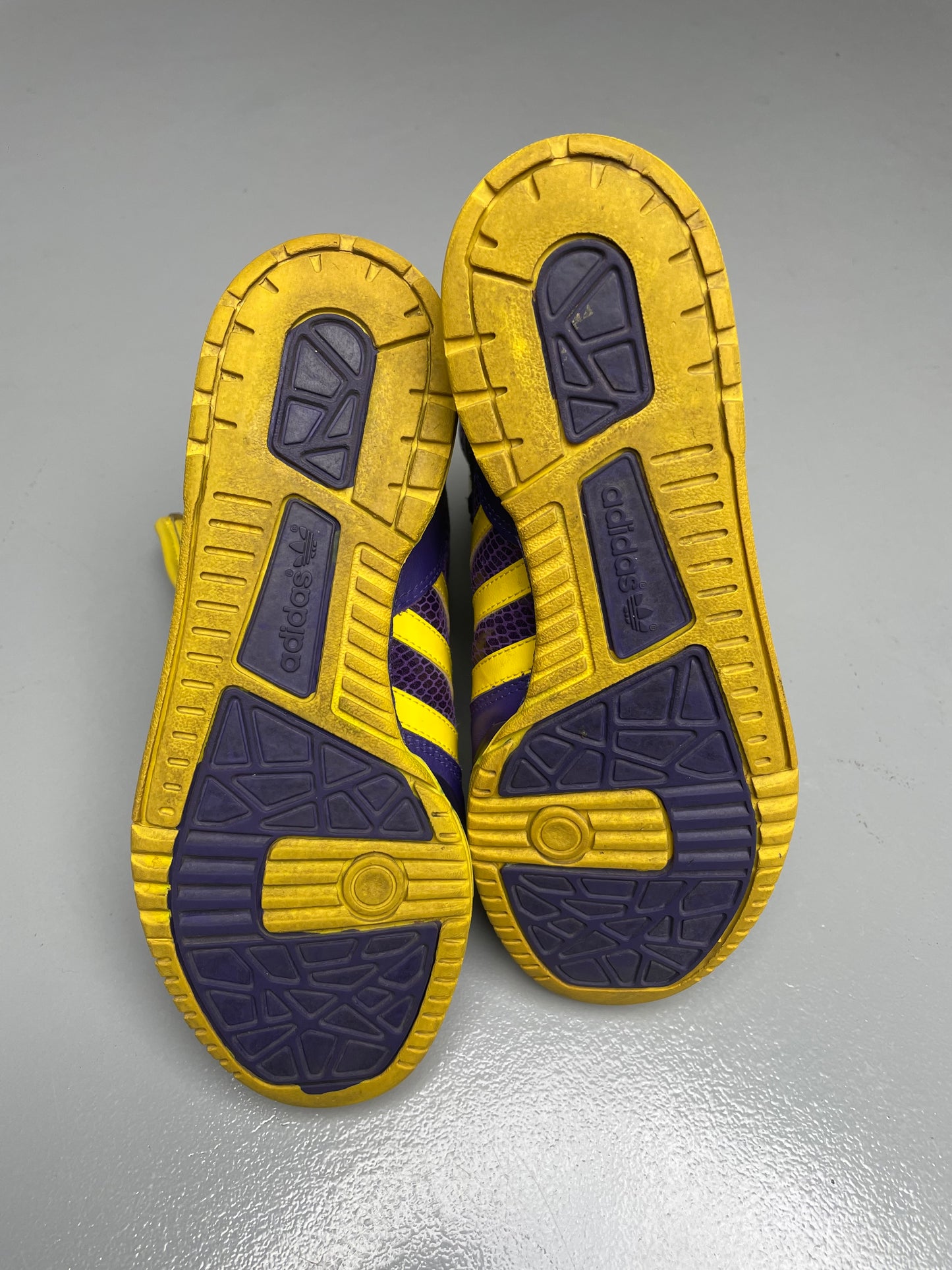 adidas Originals by Jeremy Scott S/S 2009 JS Logo (purple/yellow) - size 36 2/3