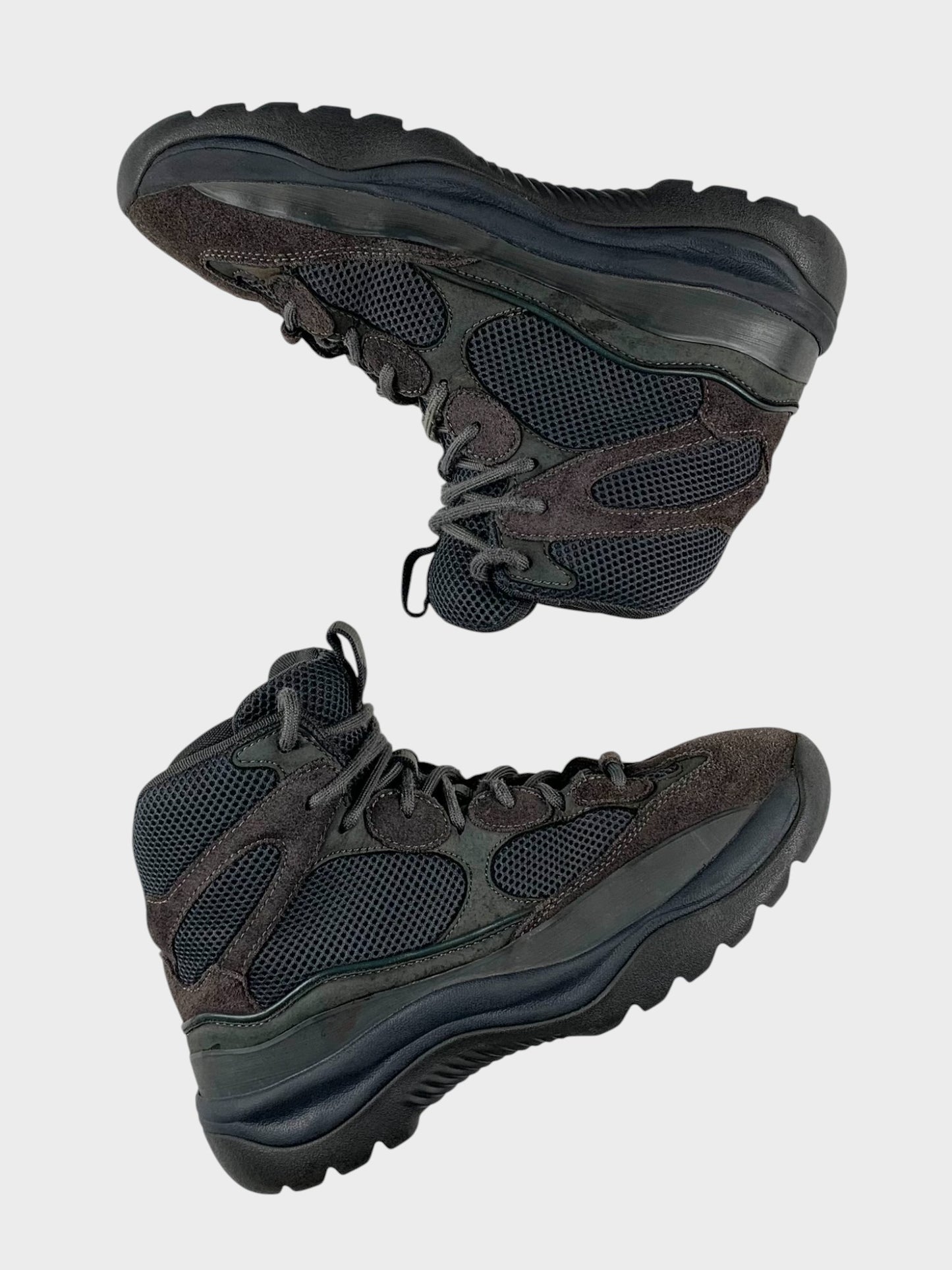 YEEZY Season 6 (2018) - Thick Suede, Mesh and Nubuck Desert Boot (Graphite) - size 44