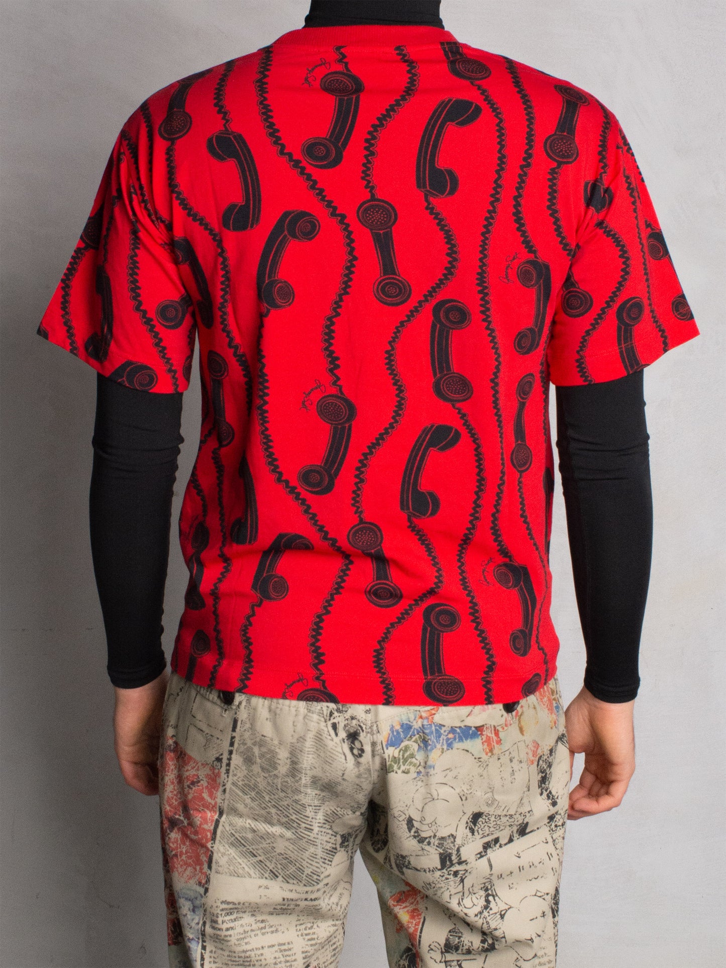 Jeremy Scott 2018 telephone t-shirt - size S