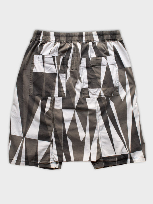 Rick Owens DRKSHDW - S/S 2014 - geometric shorts - men's size M
