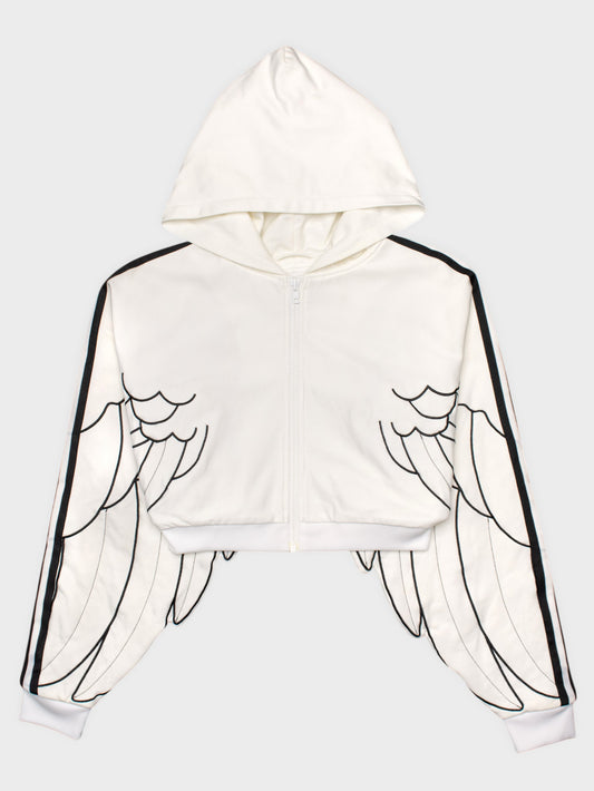 adidas Originals by Jeremy Scott - A/W 2010 - winged hooded track jacket - women's size 38