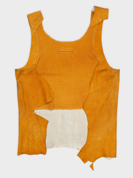 JPG.Jean's - 2000's - leather top - women's size 42