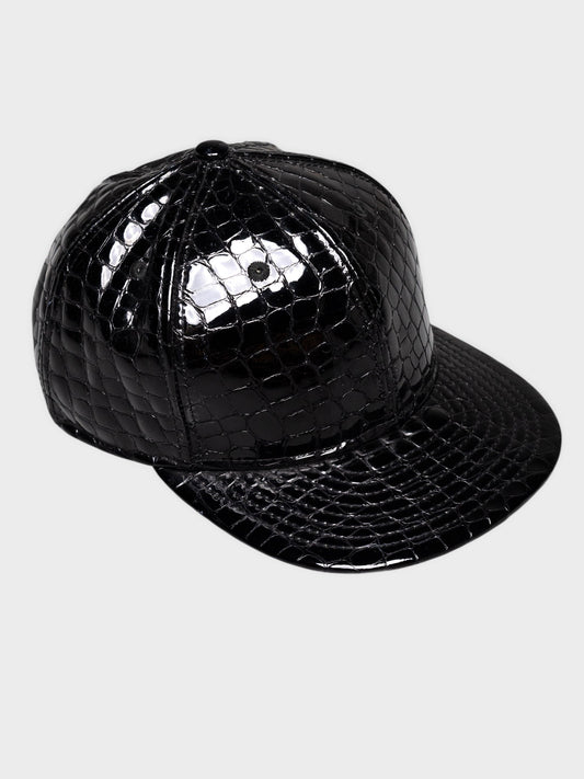 New Era X Jeremy Scott - S/S 2013 - Crocodile embossed leather 9Fifty snapback - size S/M