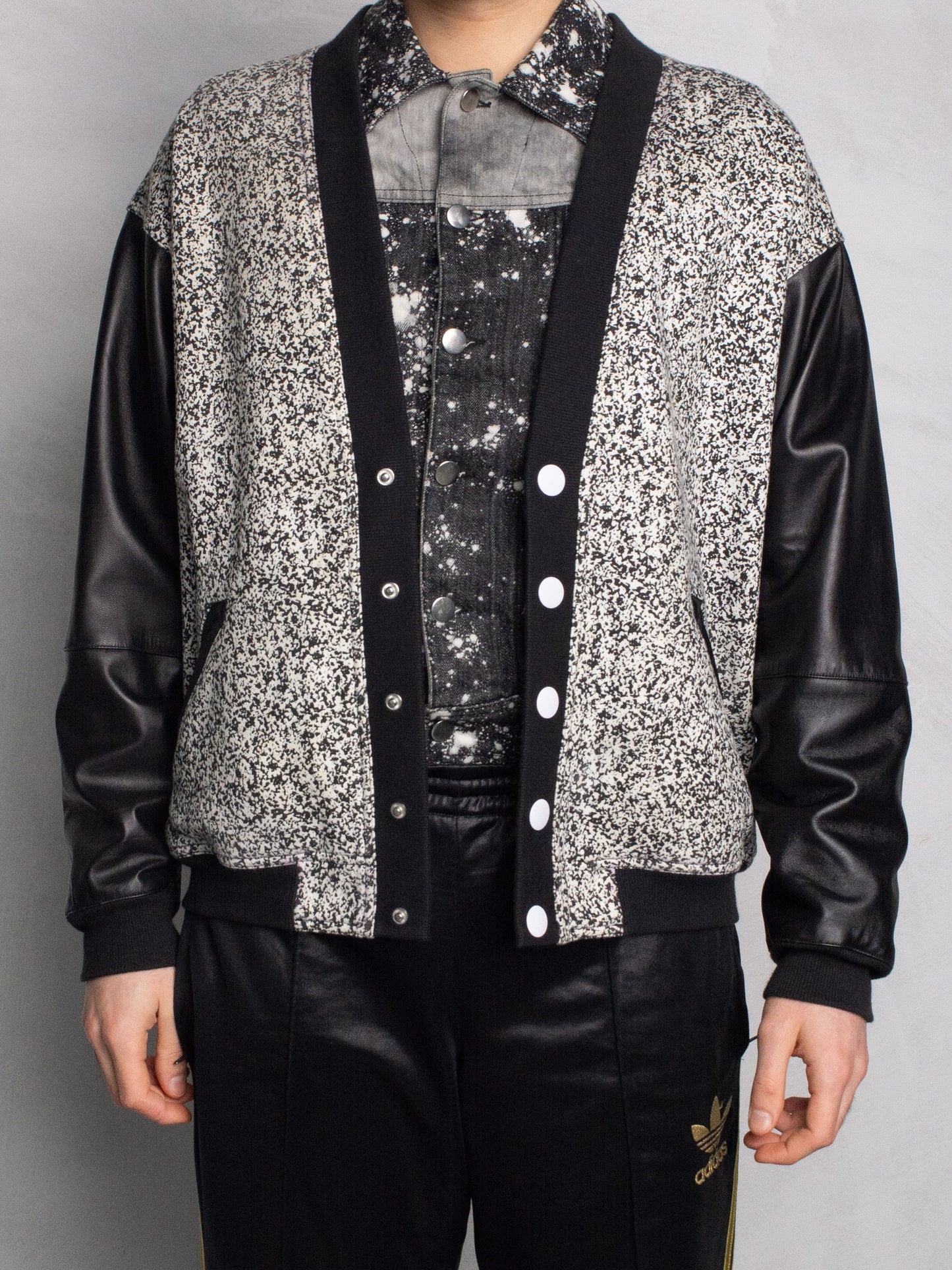 adidas Originals by Jeremy Scott - A/W 2009 - (sample) TV varsity jacket - size M