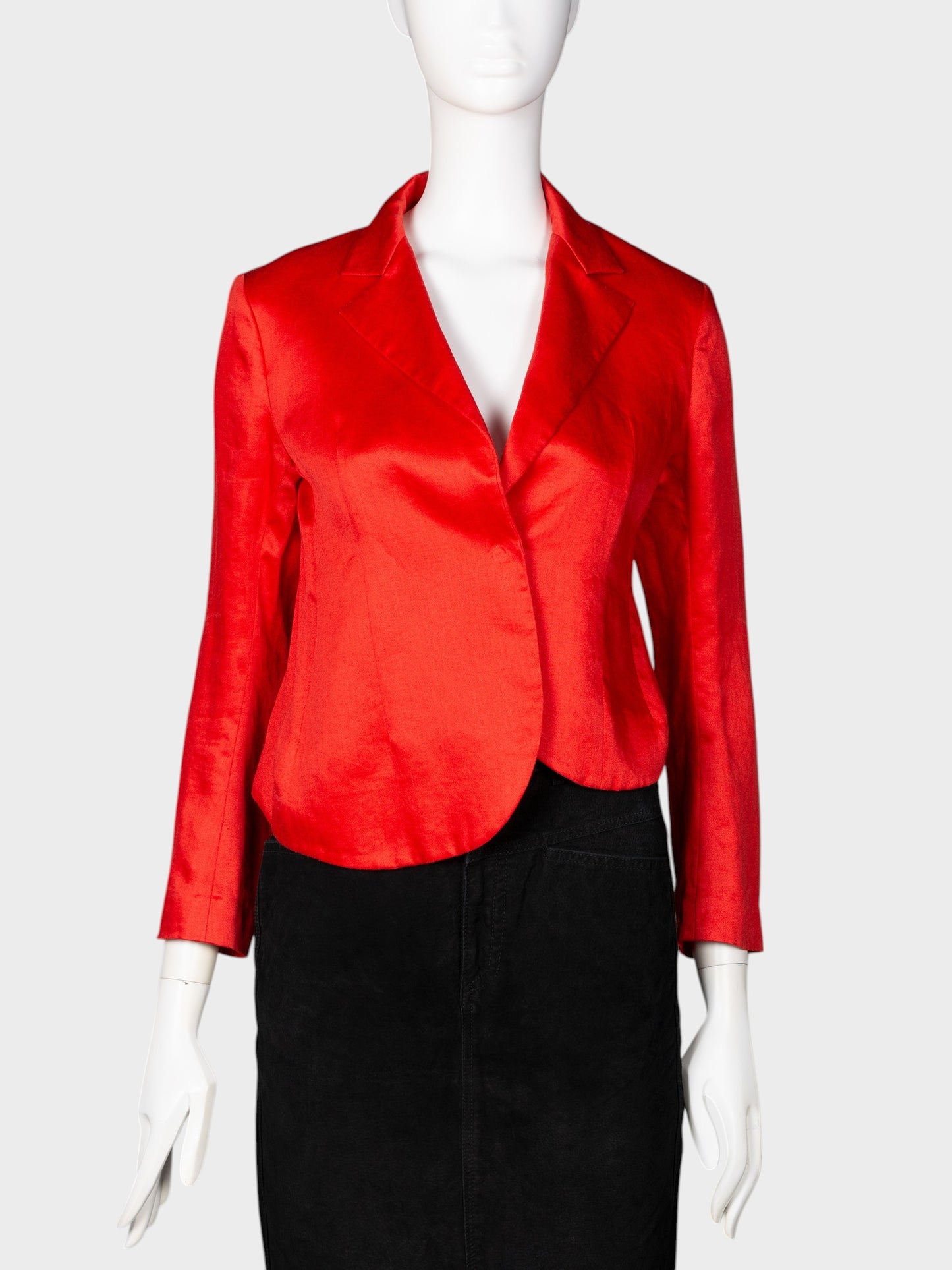 Yohji Yamamoto - S/S 2005 - asymmetric ramie jacket - size 2