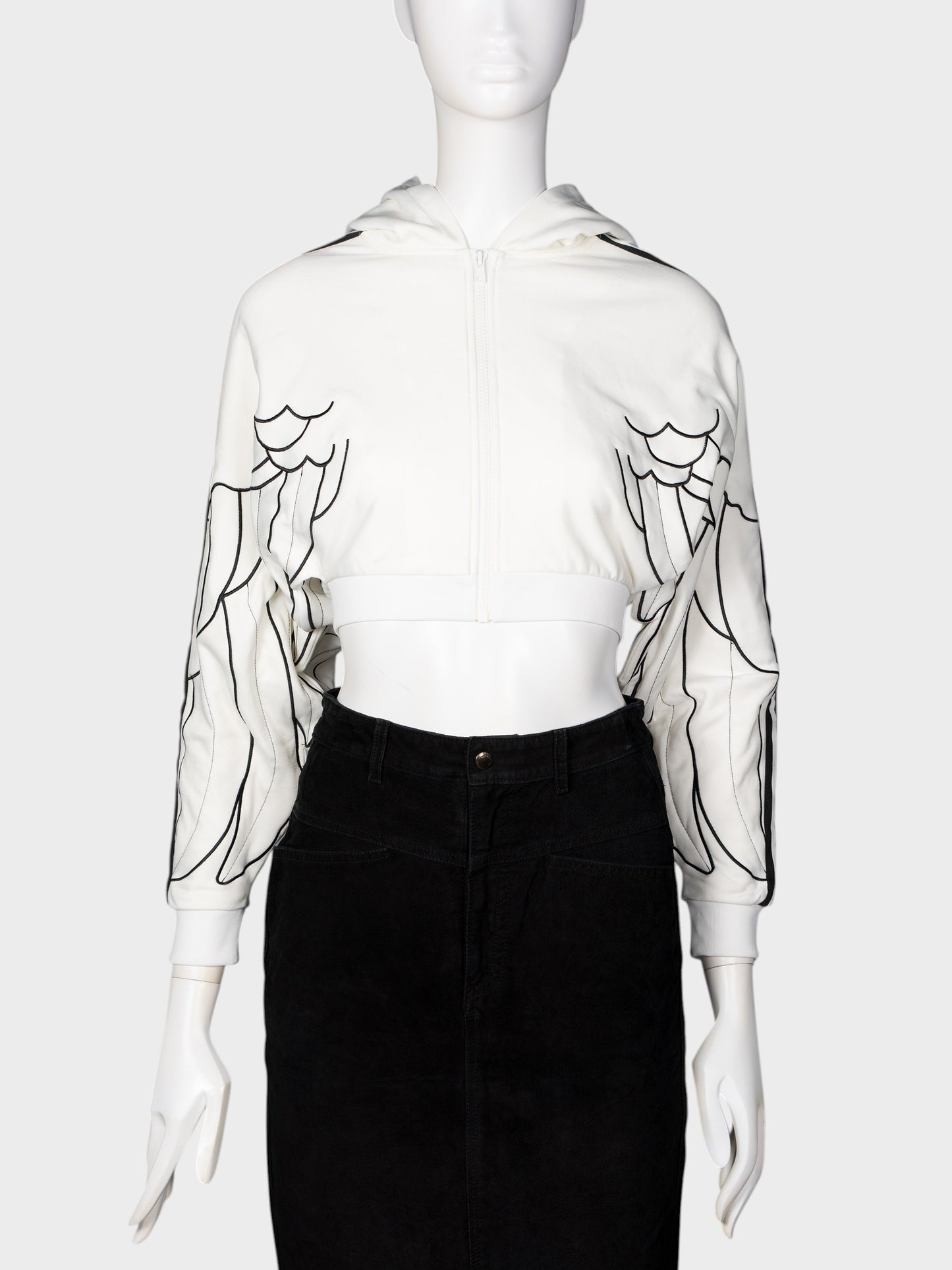 adidas Originals by Jeremy Scott - A/W 2010 - winged hooded track jacket - women's size 36