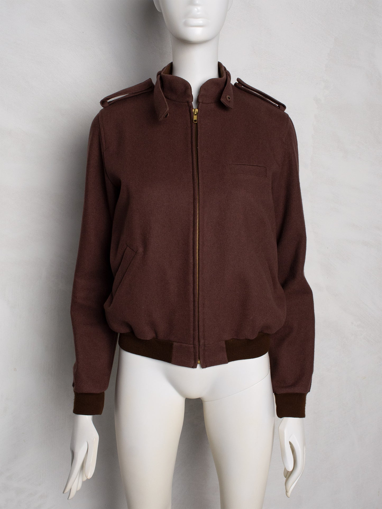 Jeremy Scott A/W 2000 wool bomber jacket (brown)