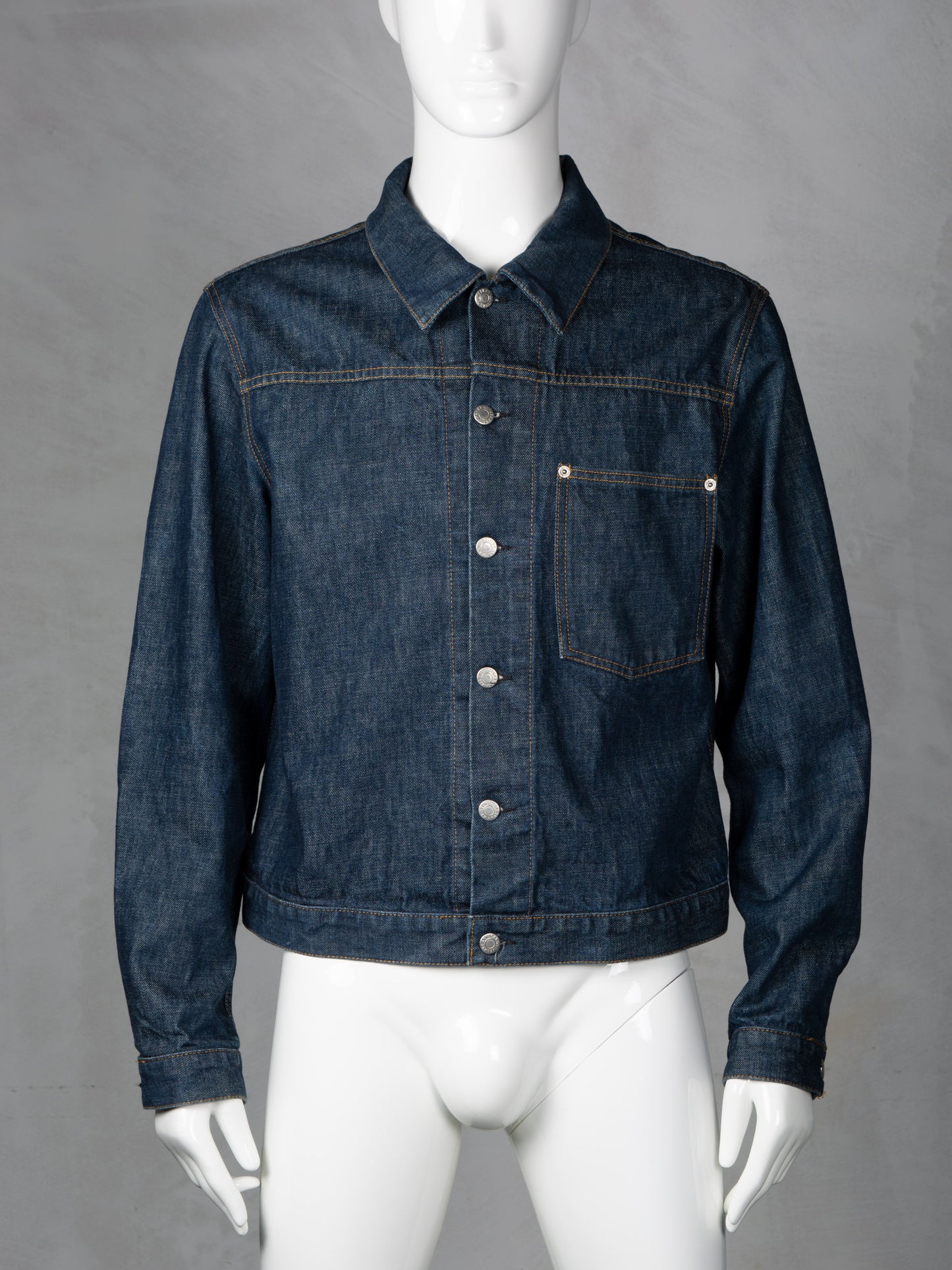 Helmut Lang - 2000s - raw denim Classic 1 Pocket denim jacket - size 50