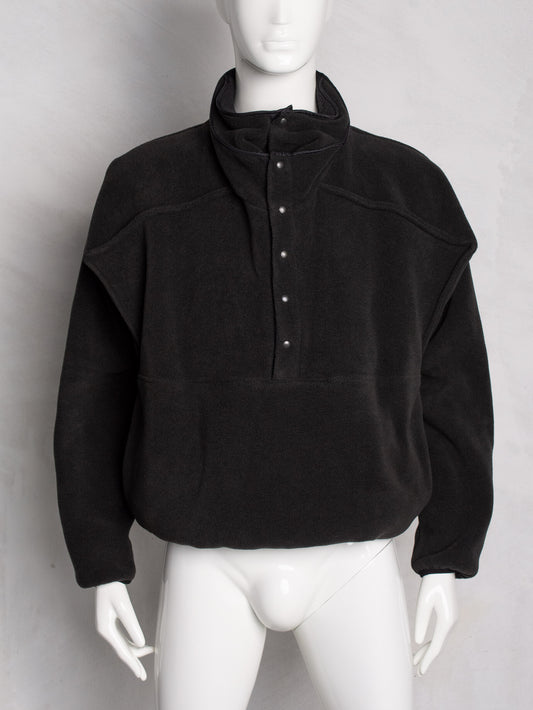 Y/Project Fleece Pop-Up Sweater (black) - size M