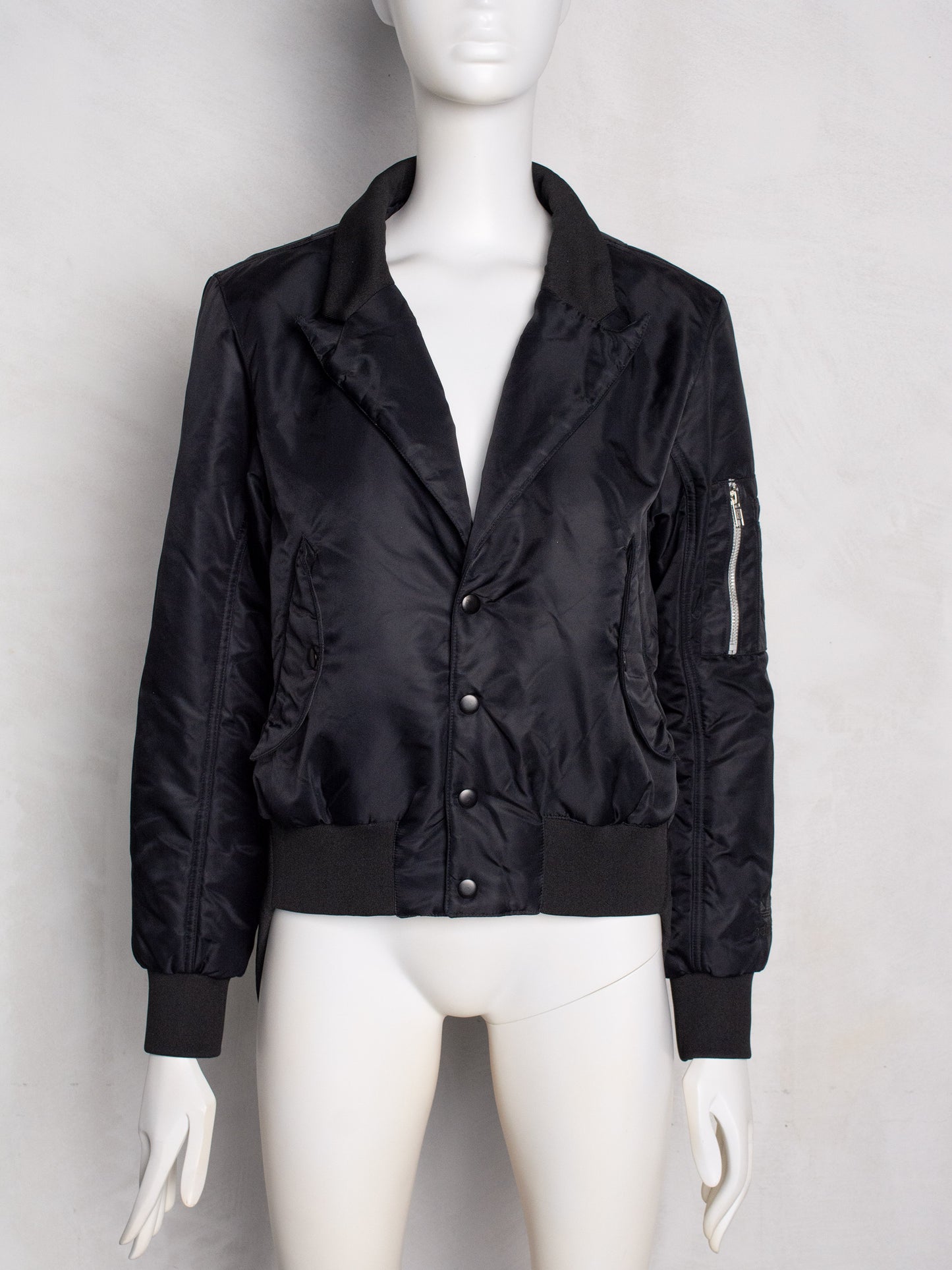 (sample) adidas Originals by Jeremy Scott A/W 2015 Tuxedo Bomber - women's size M