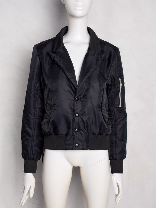 (sample) adidas Originals by Jeremy Scott A/W 2015 Tuxedo Bomber - women's size M