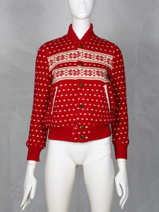 Junya Watanabe MAN Pink A/W 2011 wool knit sweater - women's size S