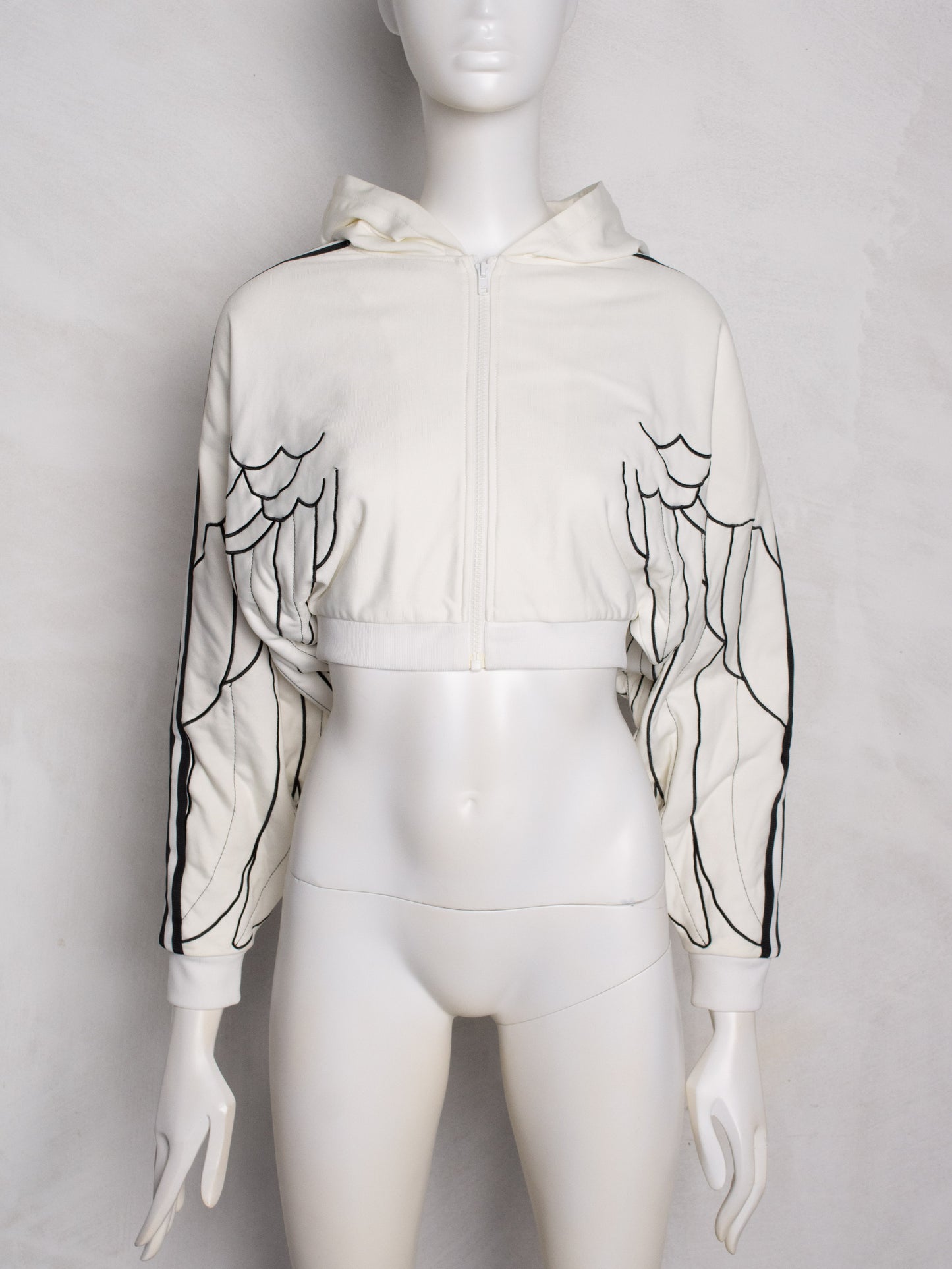adidas Originals by Jeremy Scott - A/W 2010 - winged hooded track jacket - women's size 38