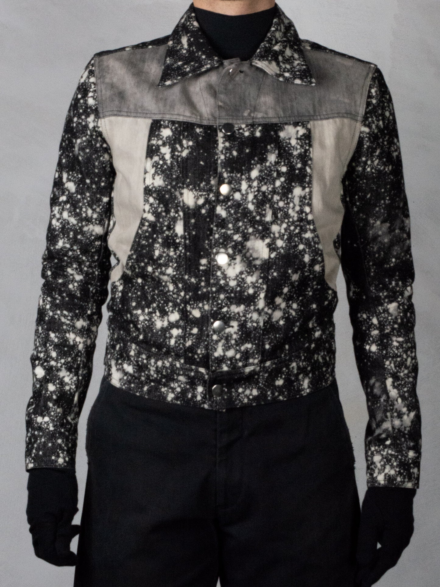 Gosha Rubchinskiy - A/W 2012 - splatter denim jacket - size S