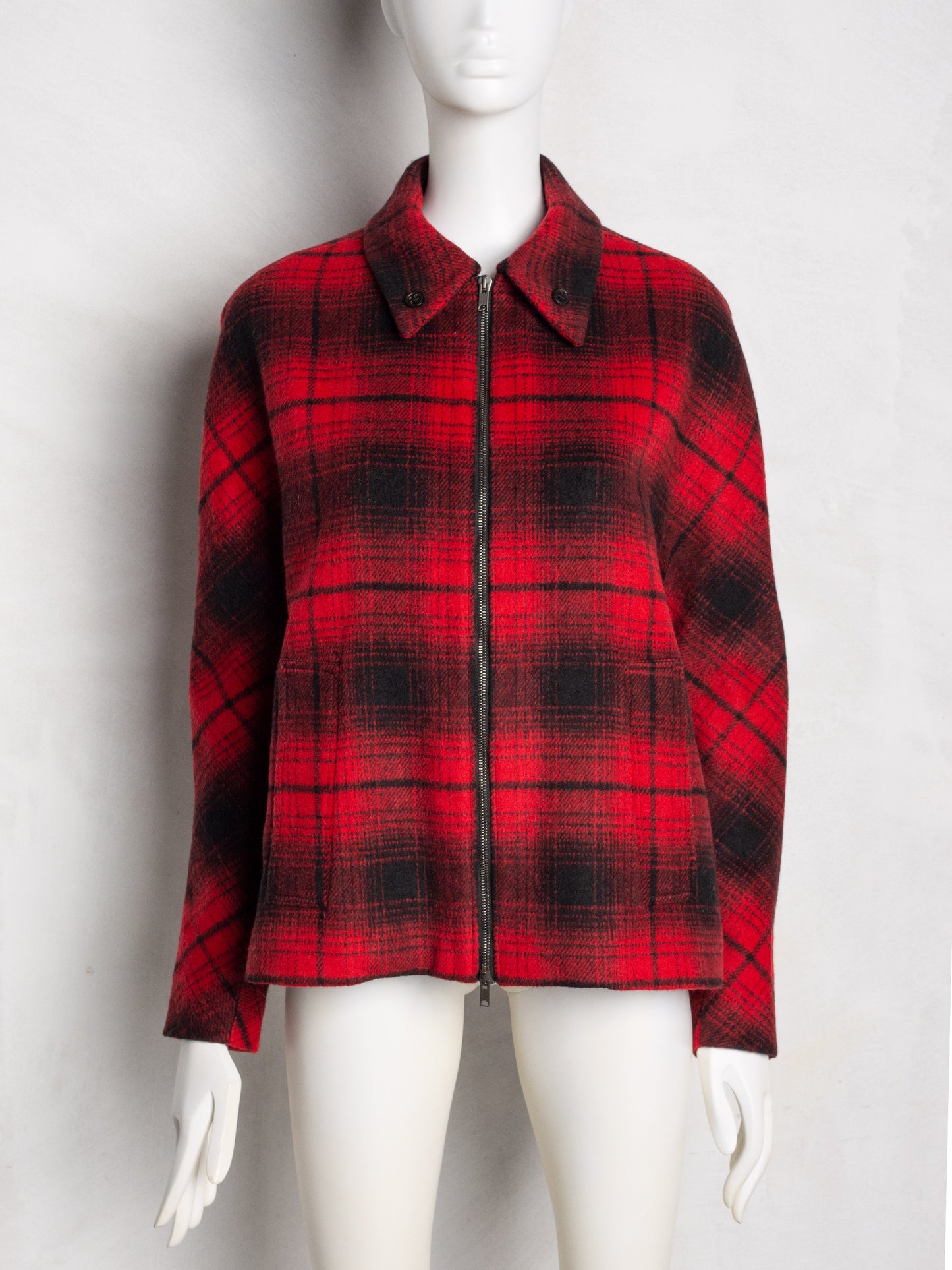 Damir Doma women's check wool jacket