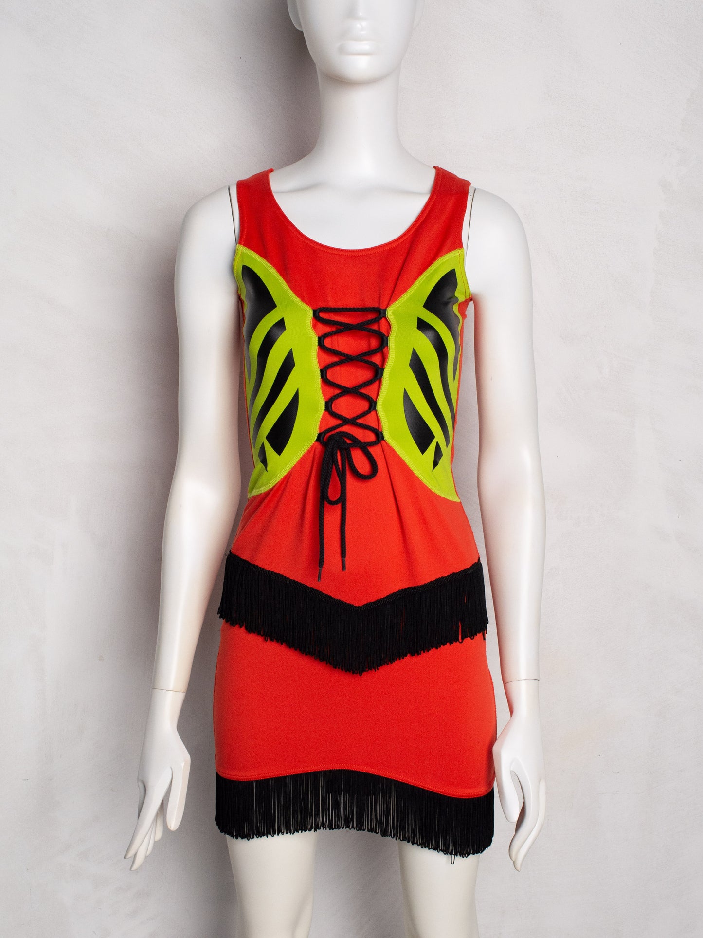 adidas Originals by Jeremy Scott A/W 2011 Fringe Logo Dress