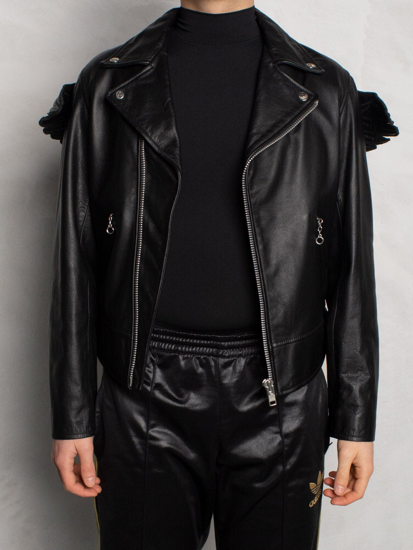 adidas Originals by Jeremy Scott - A/W 2011 - JS Wings Leather Jacket - size M