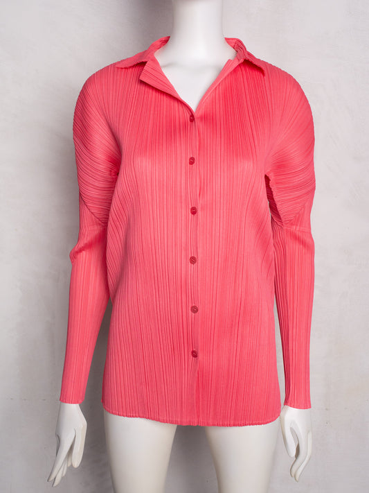 Pleats Please by Issey Miyake button-up shirt - size 5