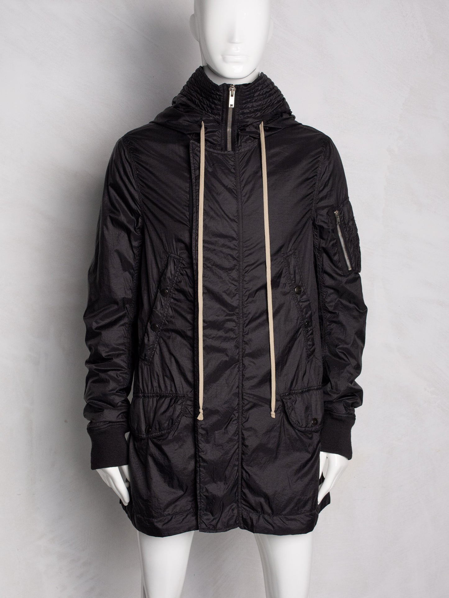 Rick Owens DRKSHDW A/W 2015 nylon parka - men's size S