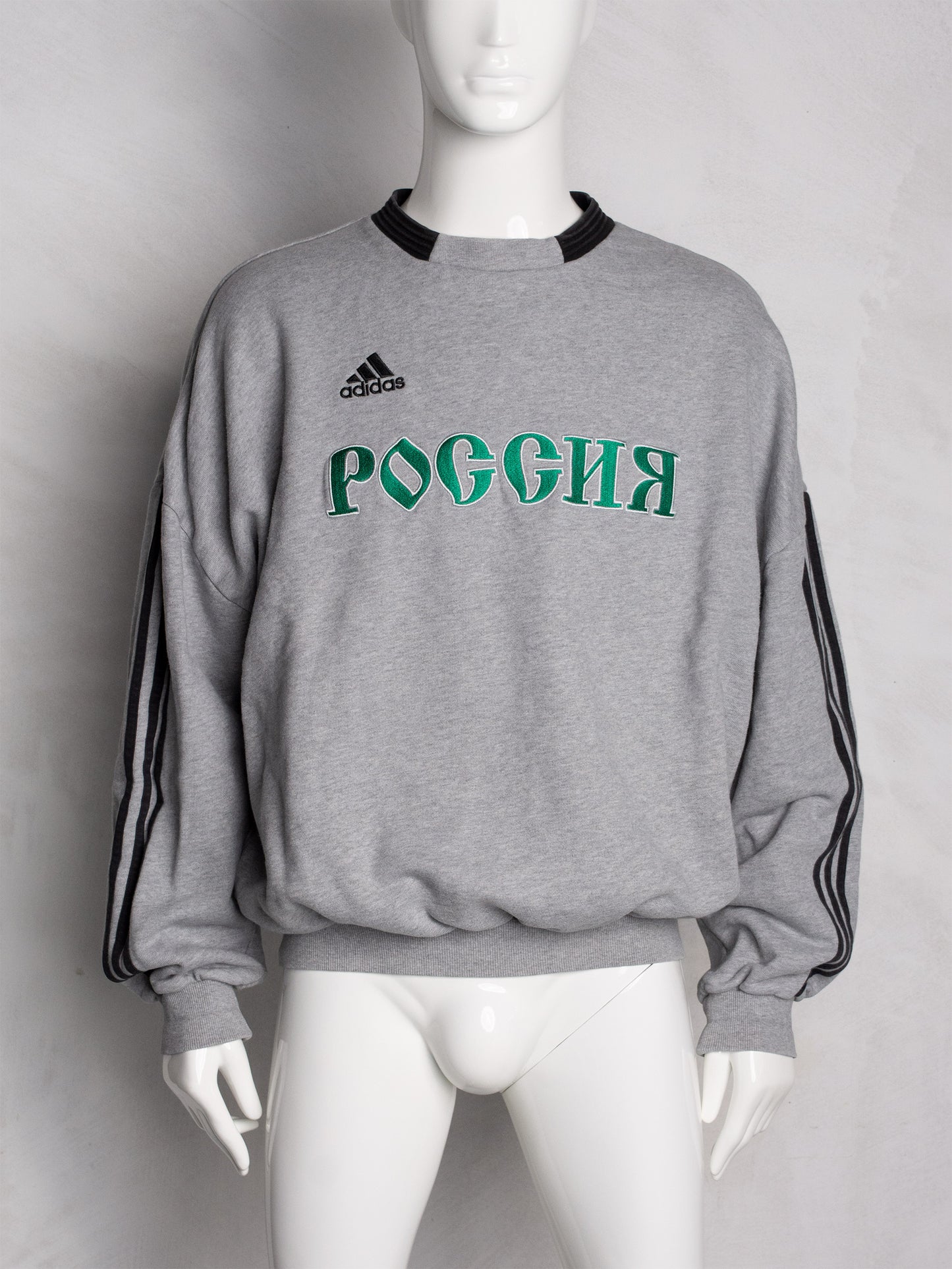 adidas X Gosha Rubchinskiy - A/W 2018 - "Russia" crewneck (grey) - size M