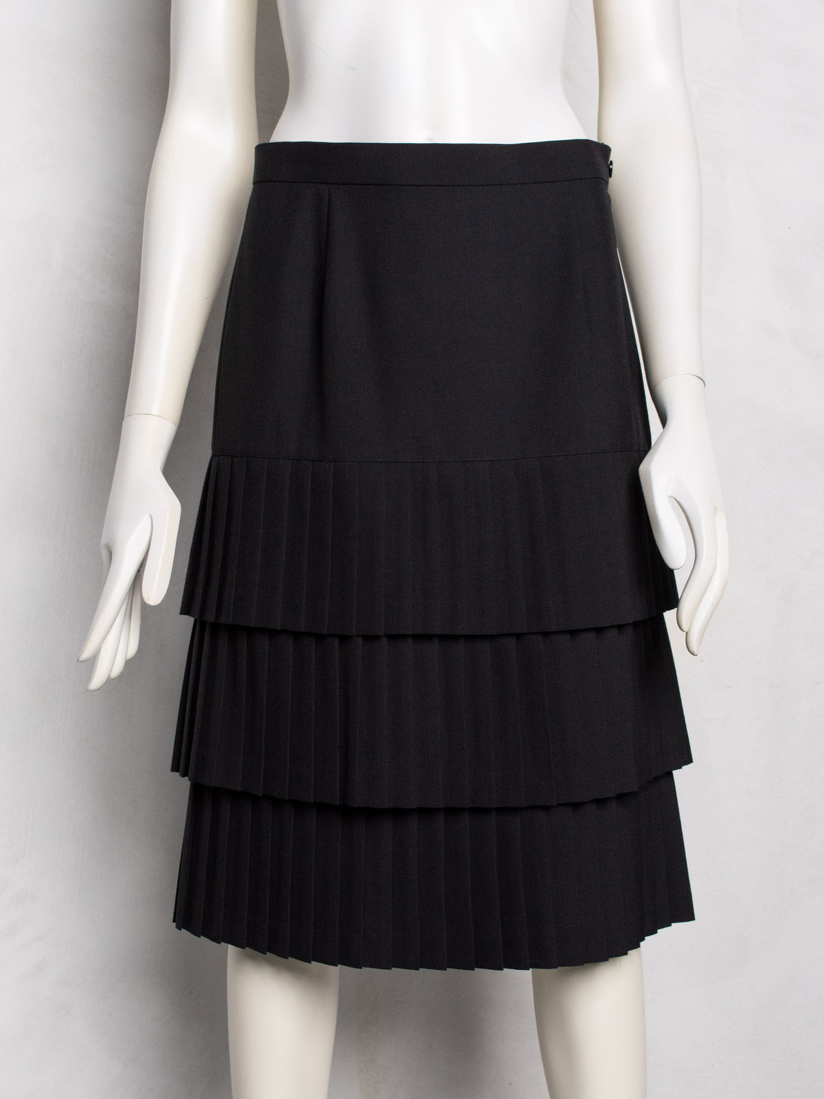 Junya Watanabe - S/S 1999 - pleated wool skirt - size M