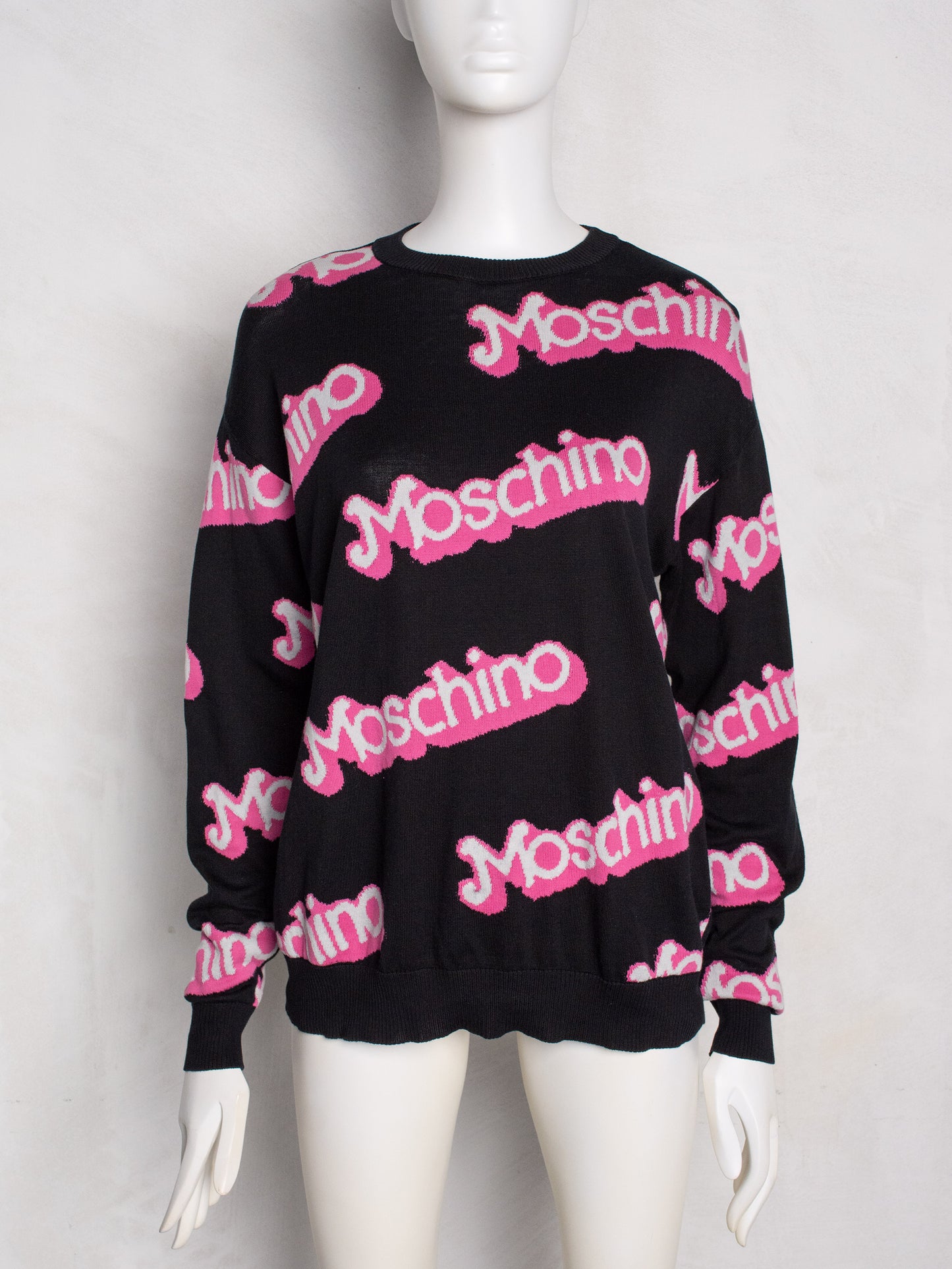Moschino - S/S 2015 - Barbie oversized sweater (black) - women's size S
