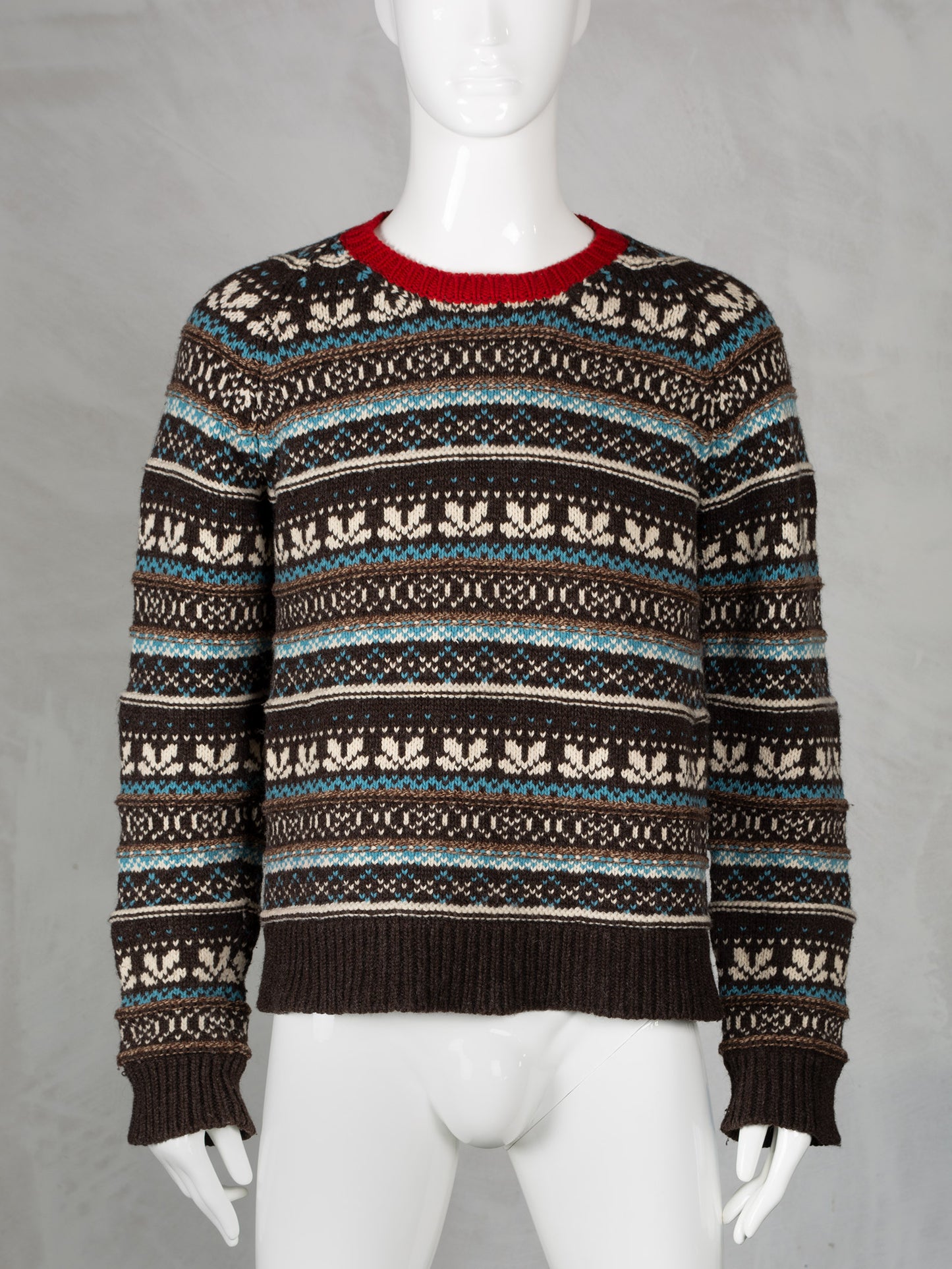 Junya Watanabe MAN - A/W 2003 - fair isle wool sweater - size S