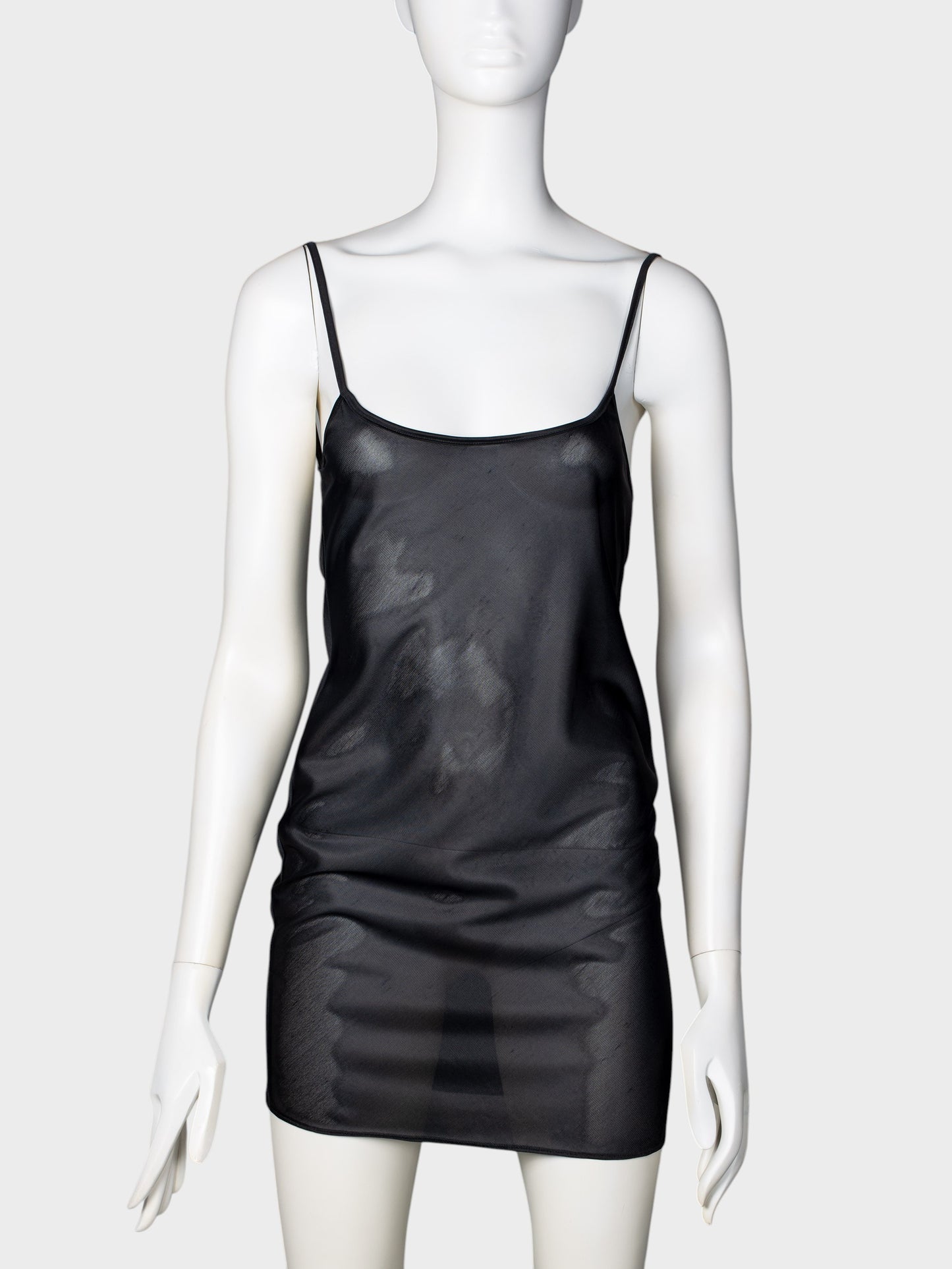 Helmut Lang - 1991 - transparent mini dress - size 42