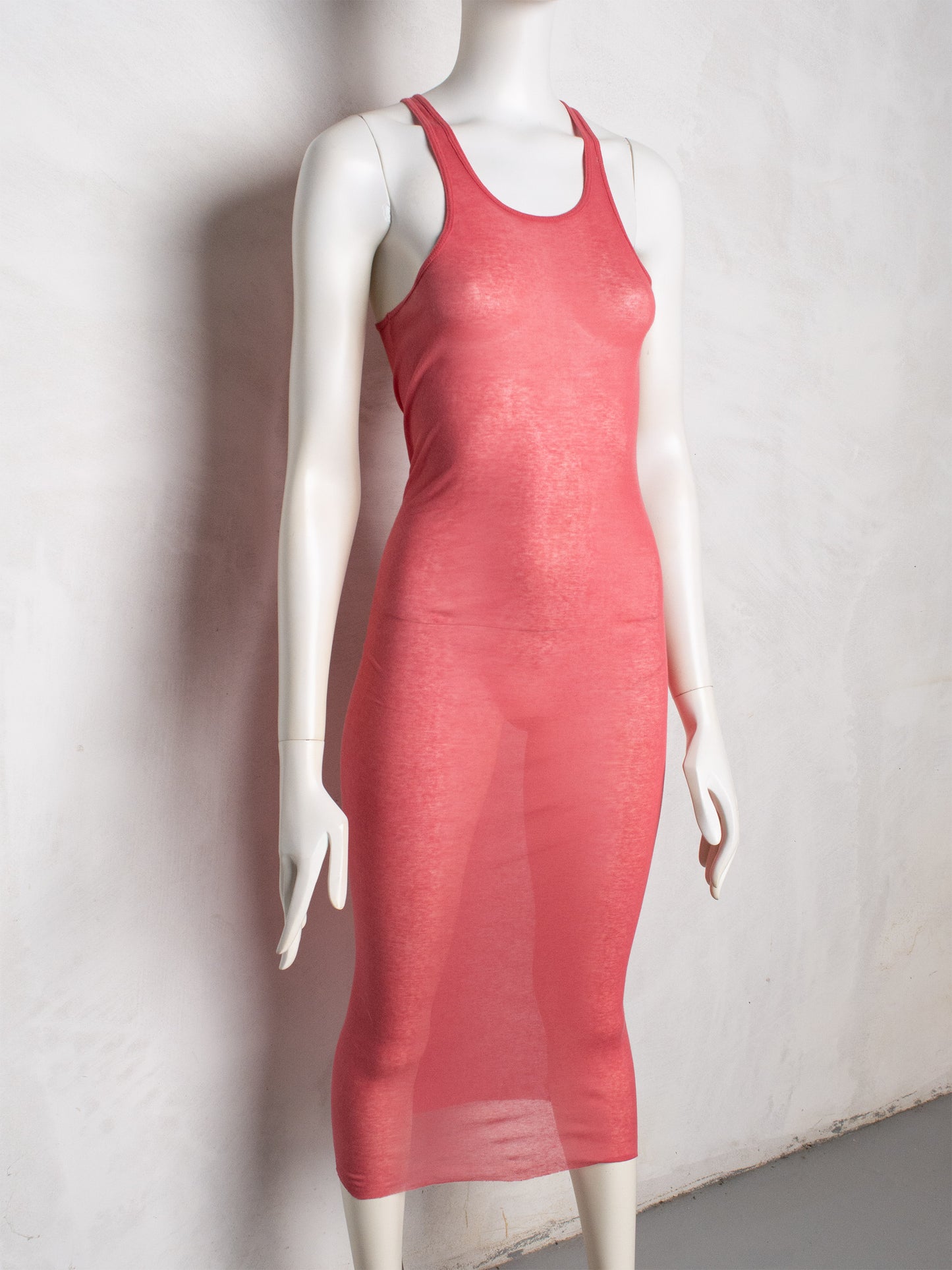 Rick Owens S/S 2005 "Scorpio" semi-transparent maxi dress - size 44IT