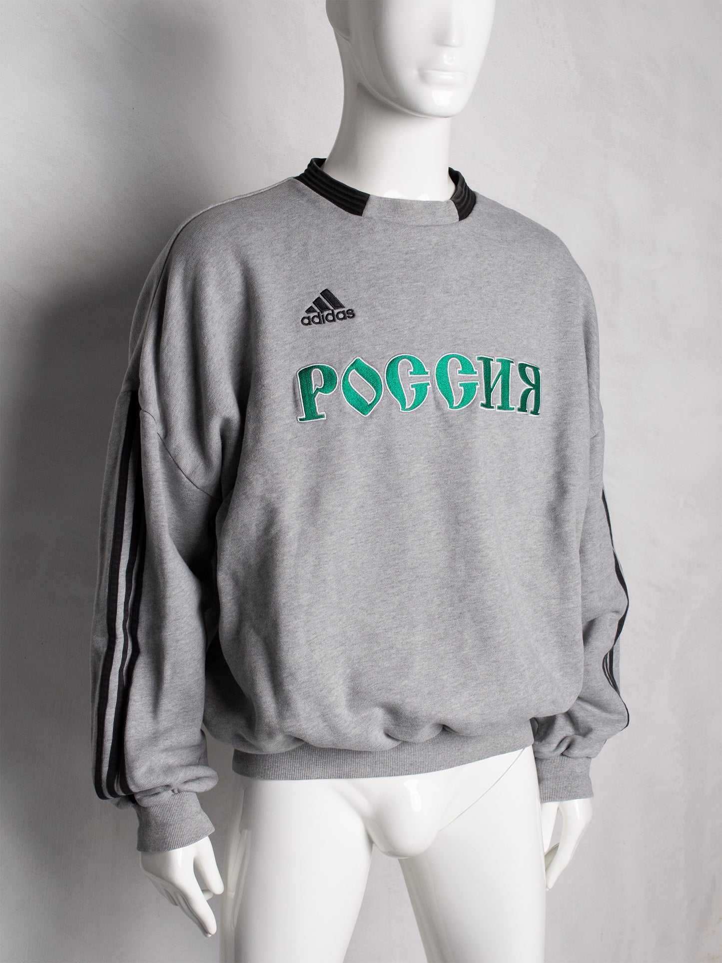 adidas X Gosha Rubchinskiy - A/W 2018 - "Russia" crewneck (grey) - size M