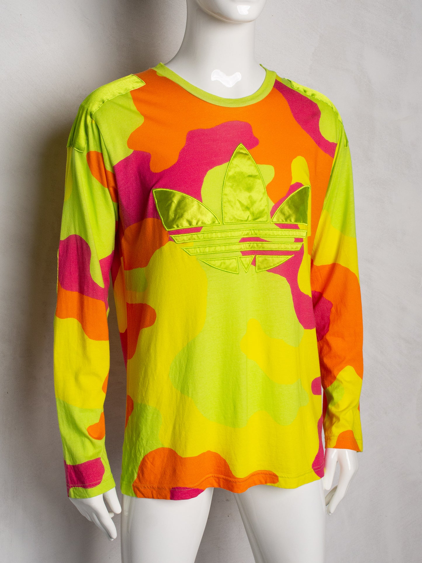 adidas Originals by Jeremy Scott - A/W 2013 - Neon Camo Long Sleeve - size L