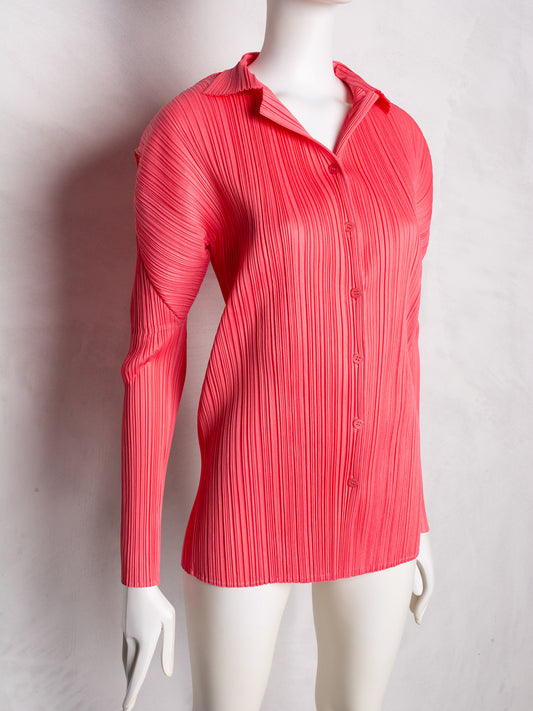 Pleats Please by Issey Miyake button-up shirt - size 5