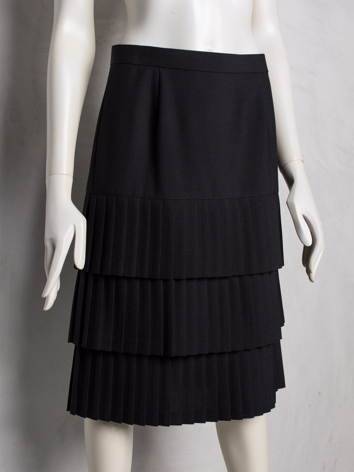 Junya Watanabe - S/S 1999 - pleated wool skirt - size M