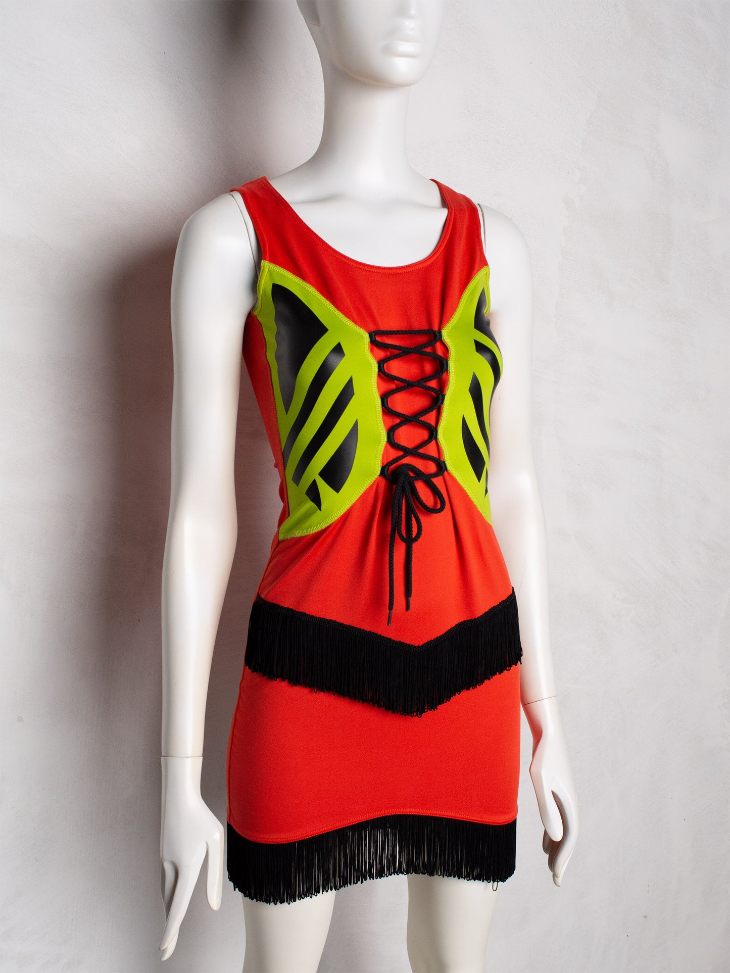 adidas Originals by Jeremy Scott A/W 2011 Fringe Logo Dress