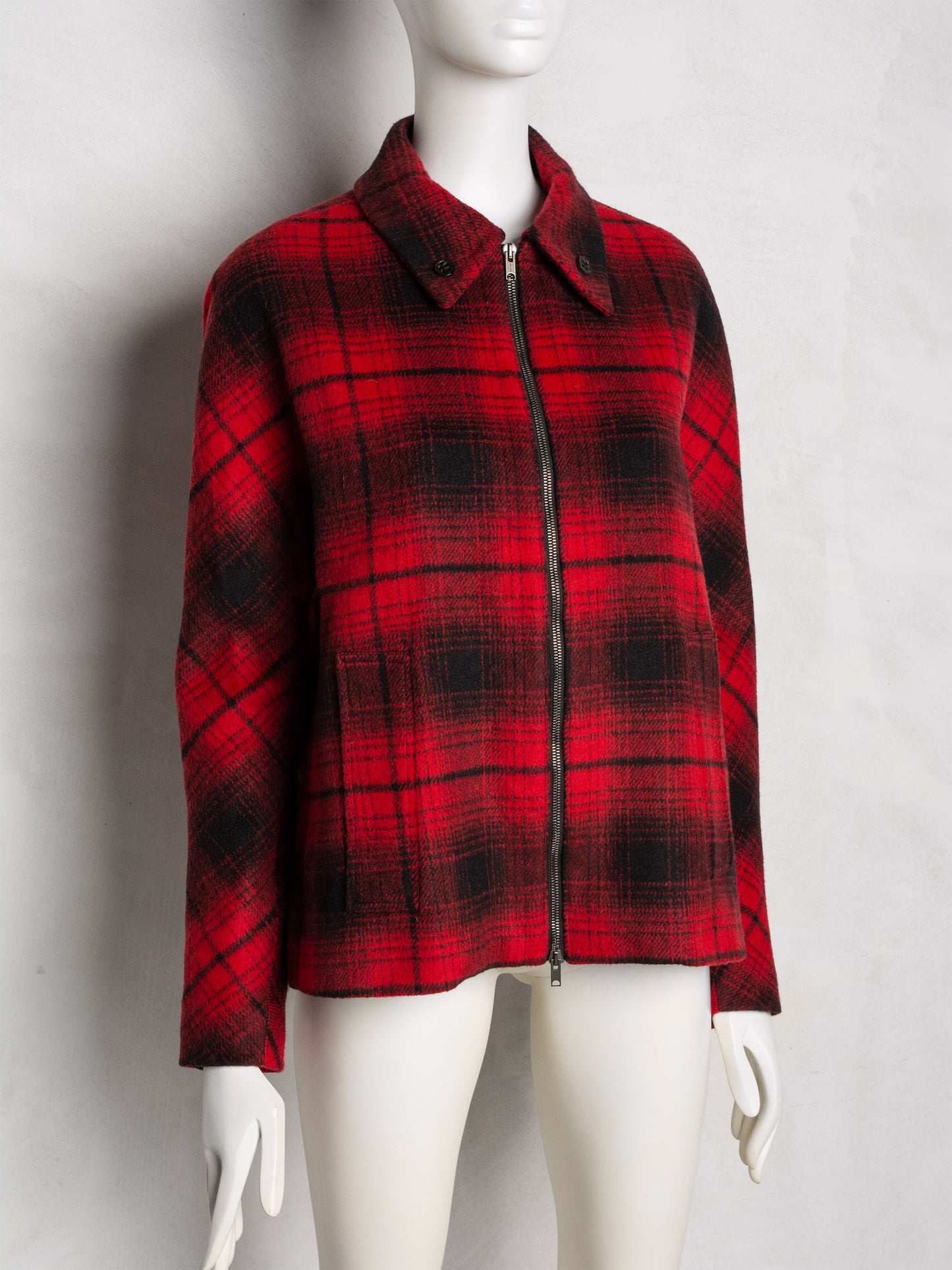 Damir Doma women's check wool jacket