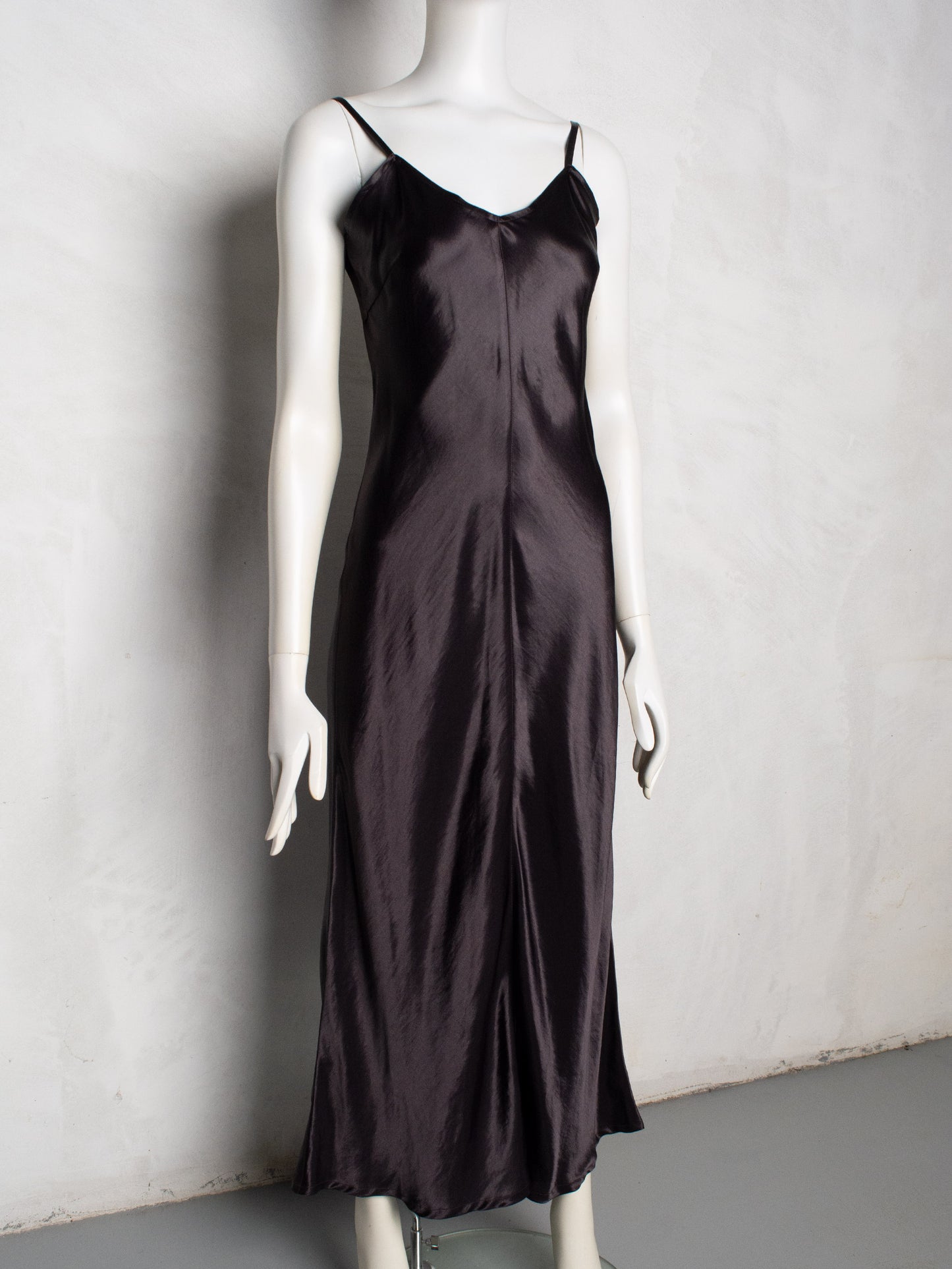1990's Gaultier Jean's satin maxi dress - size 40