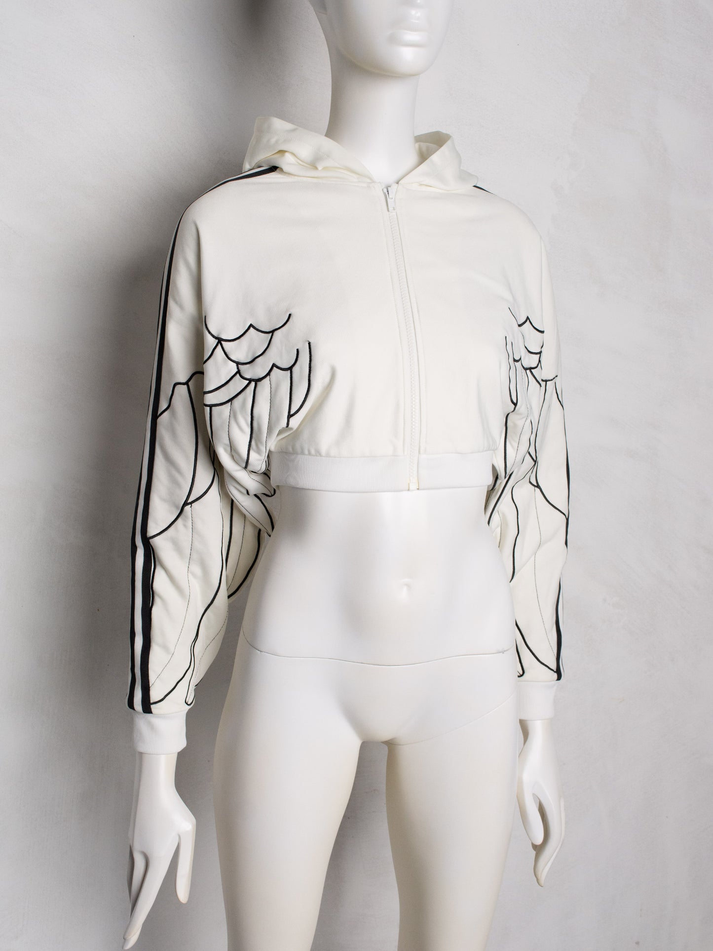 adidas Originals by Jeremy Scott - A/W 2010 - winged hooded track jacket - women's size 38
