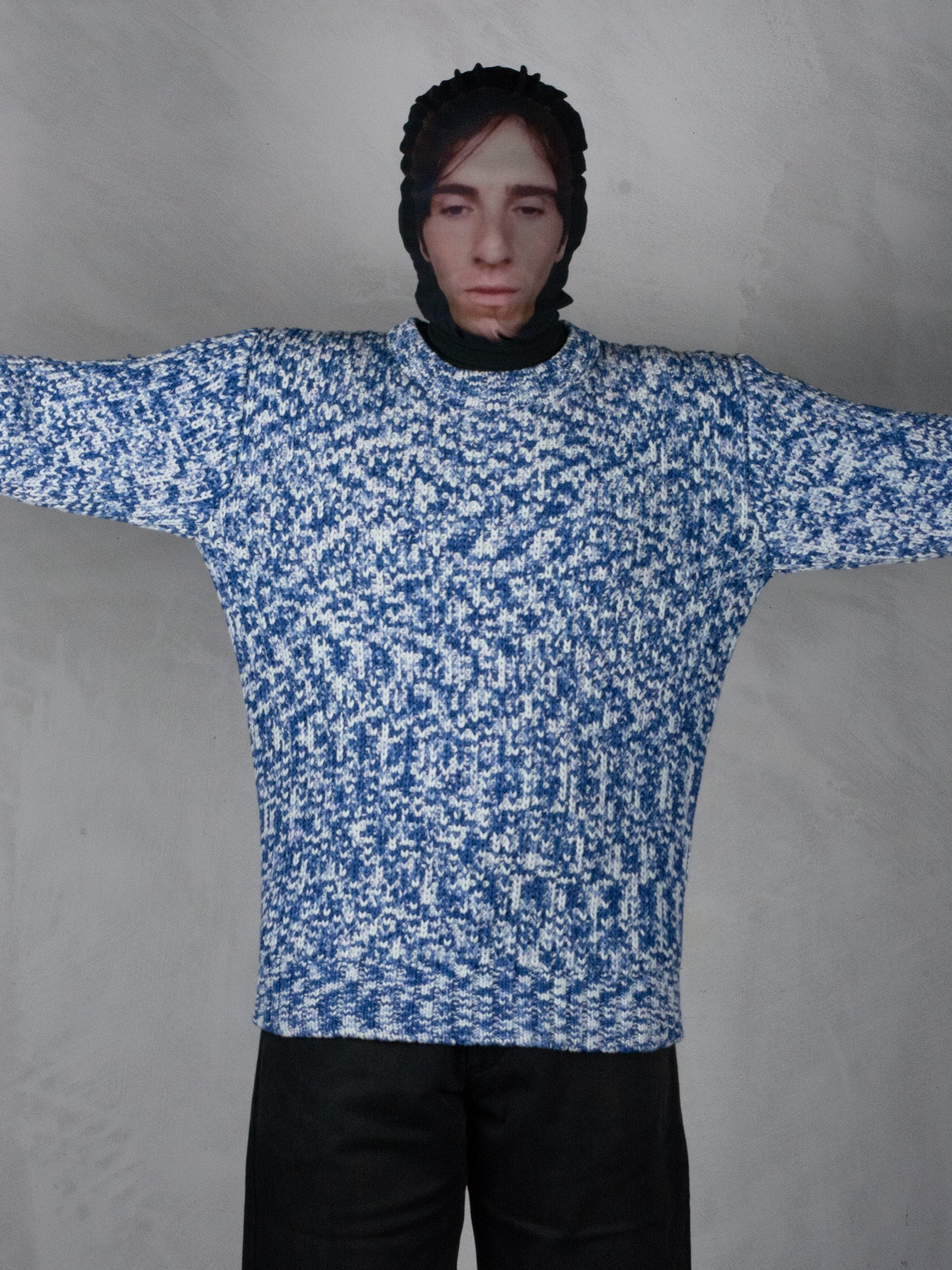 Raf Simons S/S 2015 cotton knit sweater - size XL