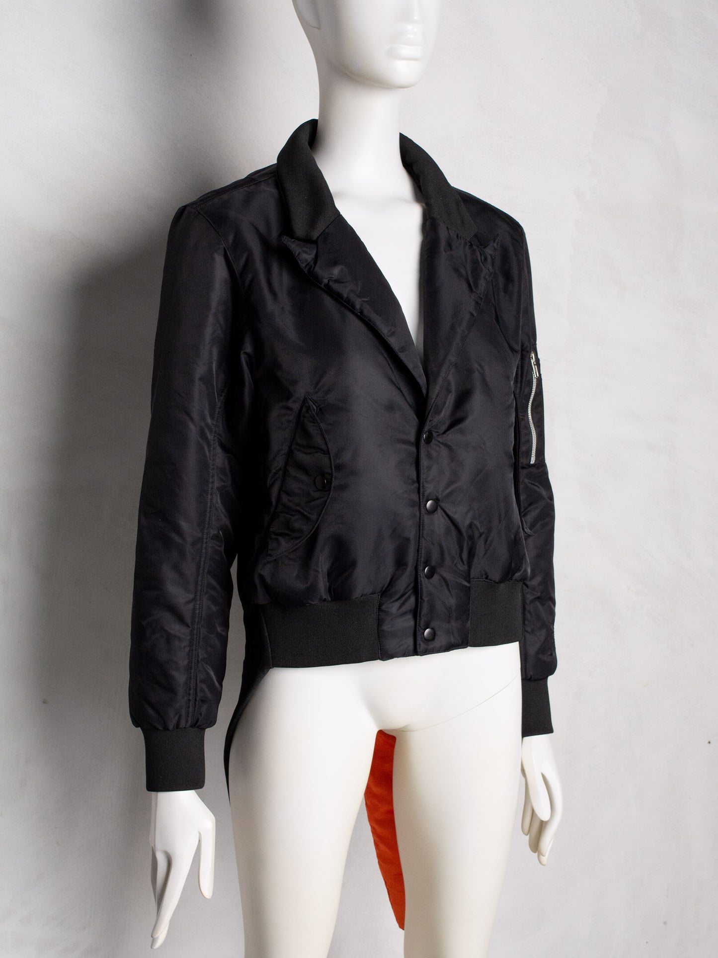 (sample) adidas Originals by Jeremy Scott A/W 2015 Tuxedo Bomber - women's size M