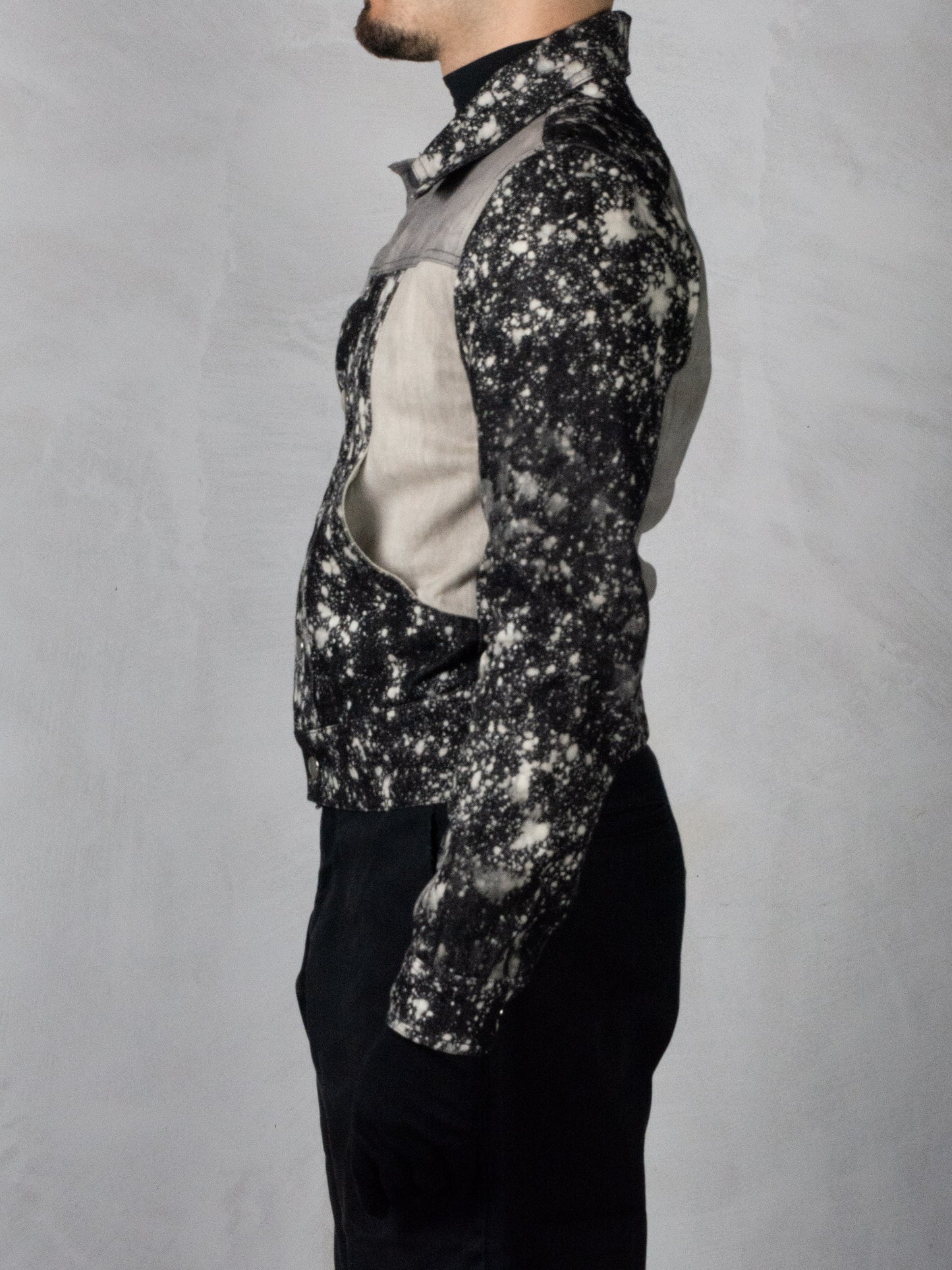 Gosha Rubchinskiy - A/W 2012 - splatter denim jacket - size S