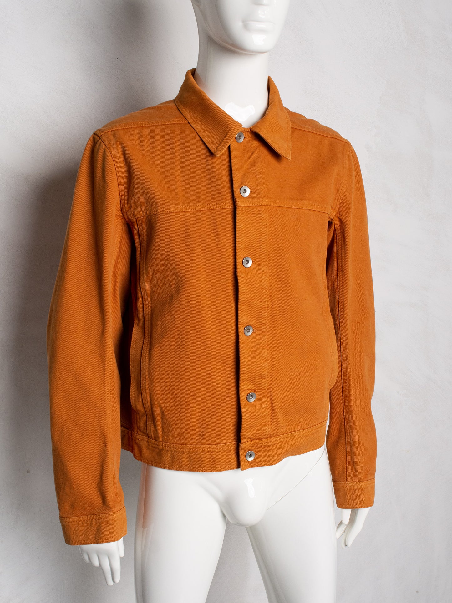 Rick Owens DRKSHDW S/S 2020 Worker Jacket (Tangerine) - size XL