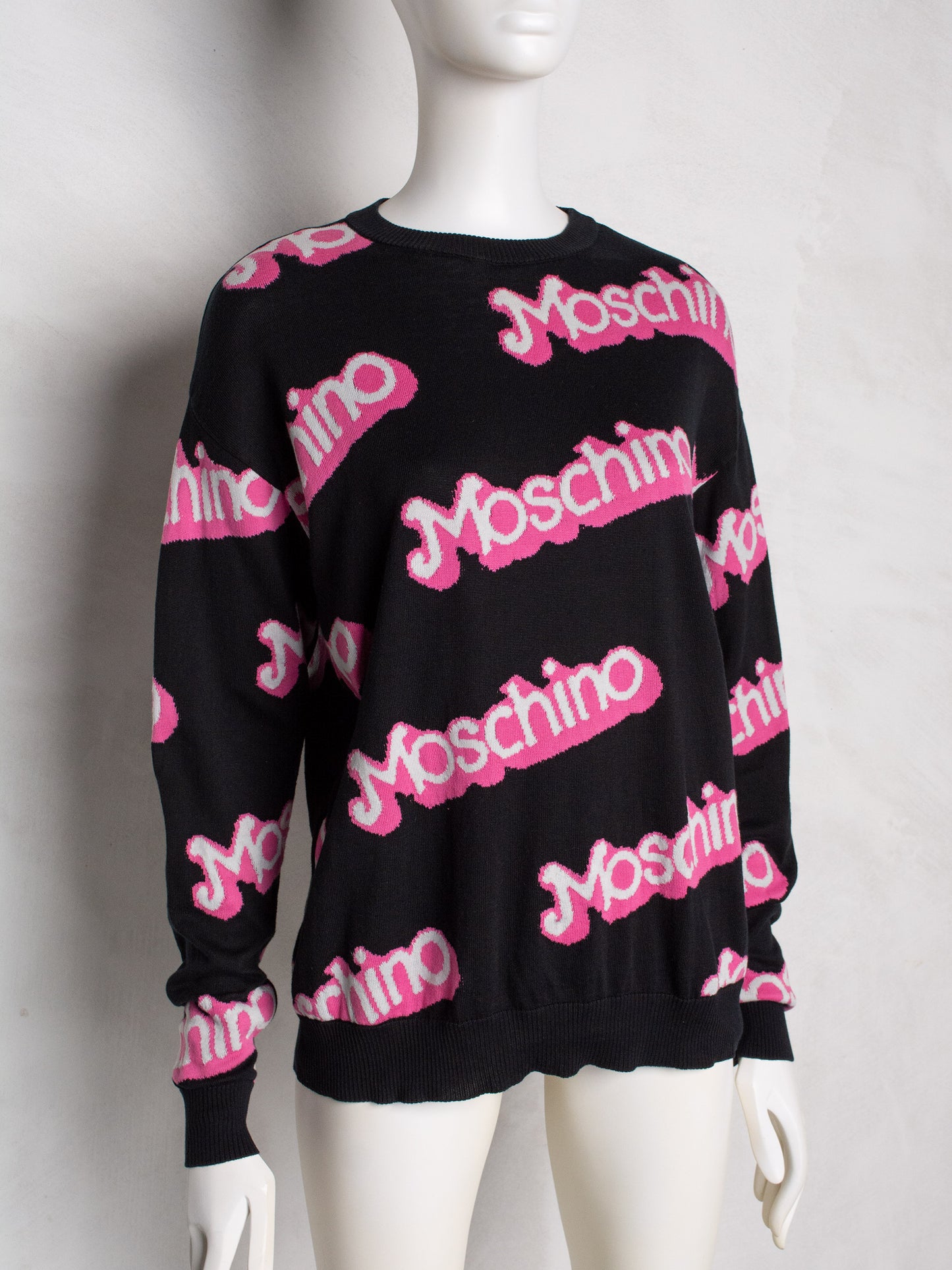 Moschino - S/S 2015 - Barbie oversized sweater (black) - women's size S