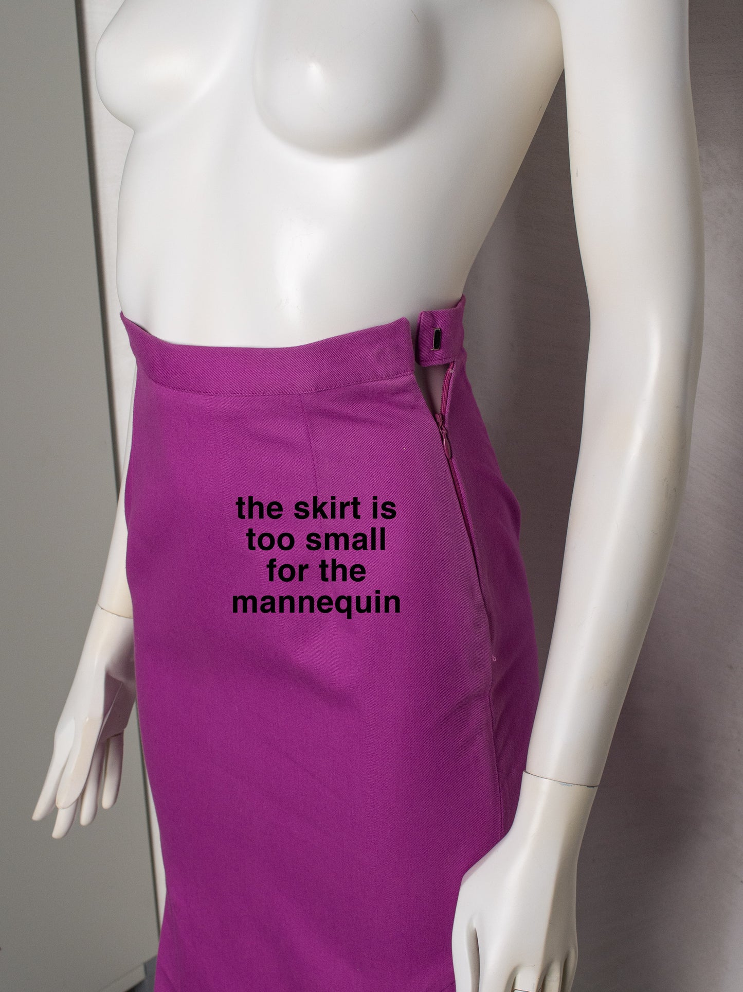 Jeremy Scott S/S 2001 cotton midi skirt (purple)