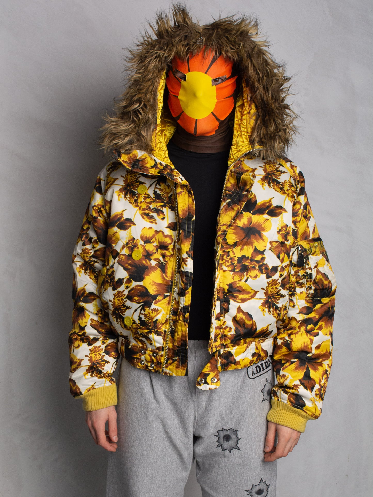 adidas Originals by Jeremy Scott - A/W 2013 - Golden Flower Down Jacket - size M