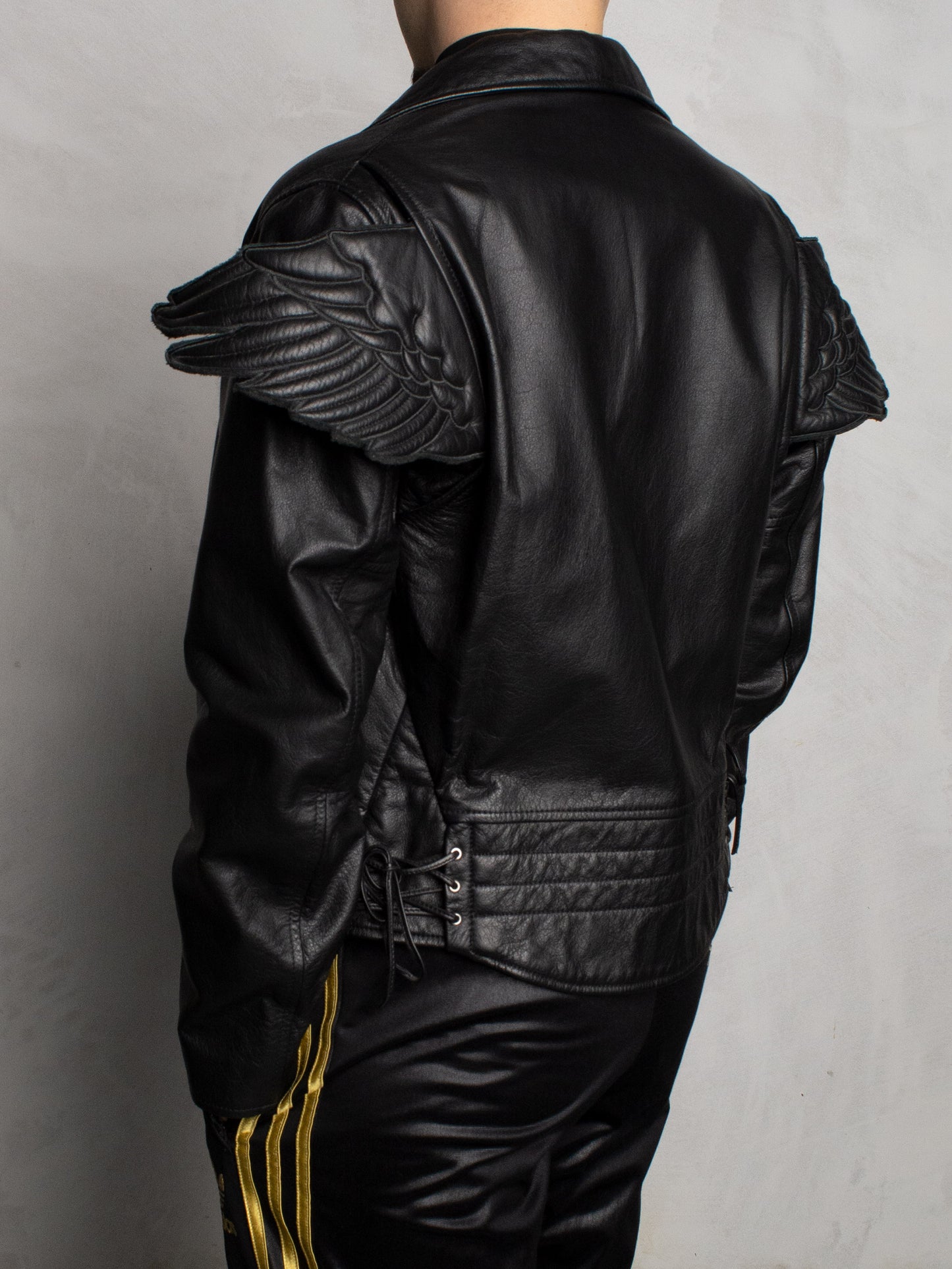 adidas Originals by Jeremy Scott - A/W 2011 - JS Wings Leather Jacket - size M