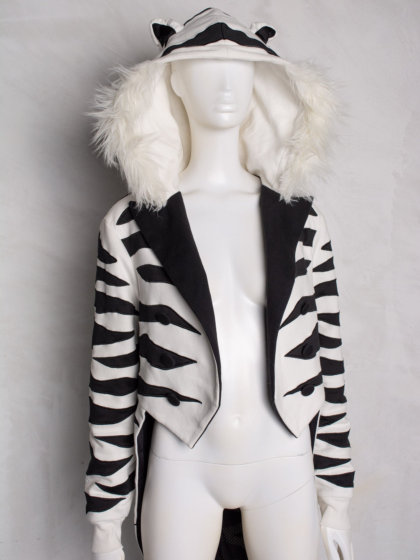 adidas Originals by Jeremy Scott S/S 2015 white tiger tuxedo - men's size M