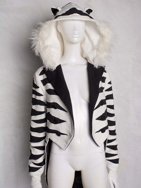 adidas Originals by Jeremy Scott S/S 2015 white tiger tuxedo - men's size M