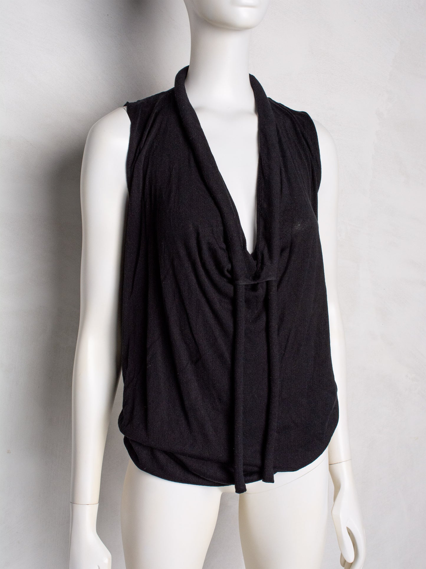 Maison Martin Margiela S/S 2008 blank tag dress with oversized drawstring - size M